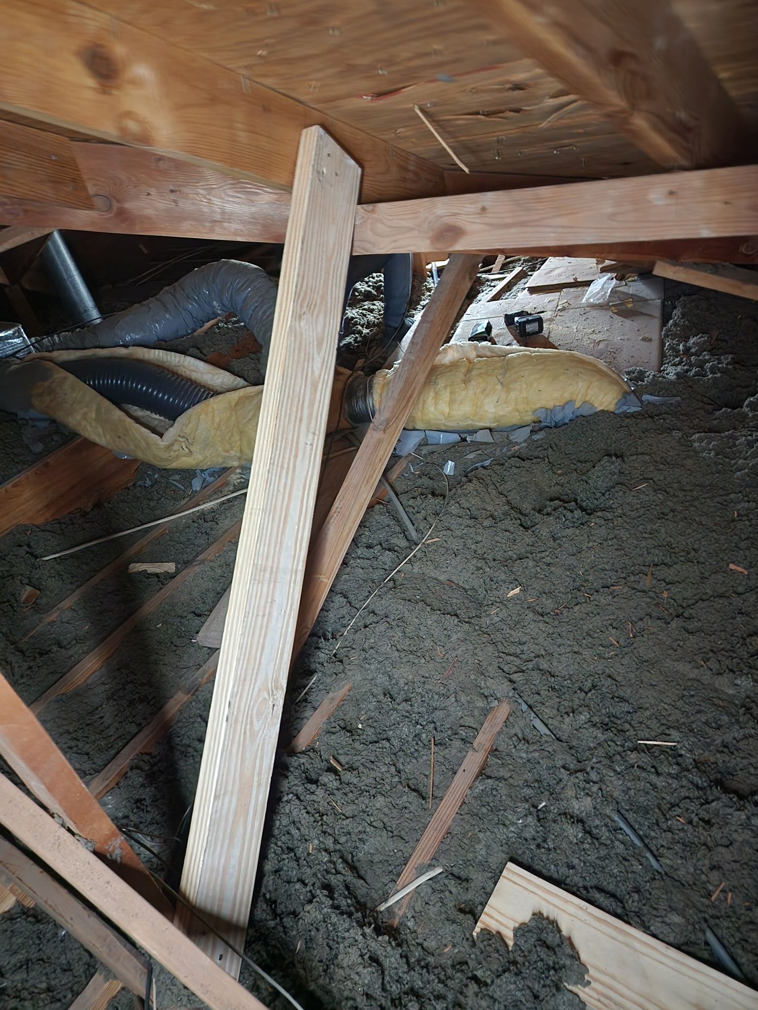 Structural and roof repairs with custom metal work by REPS Austin Area Roofer
