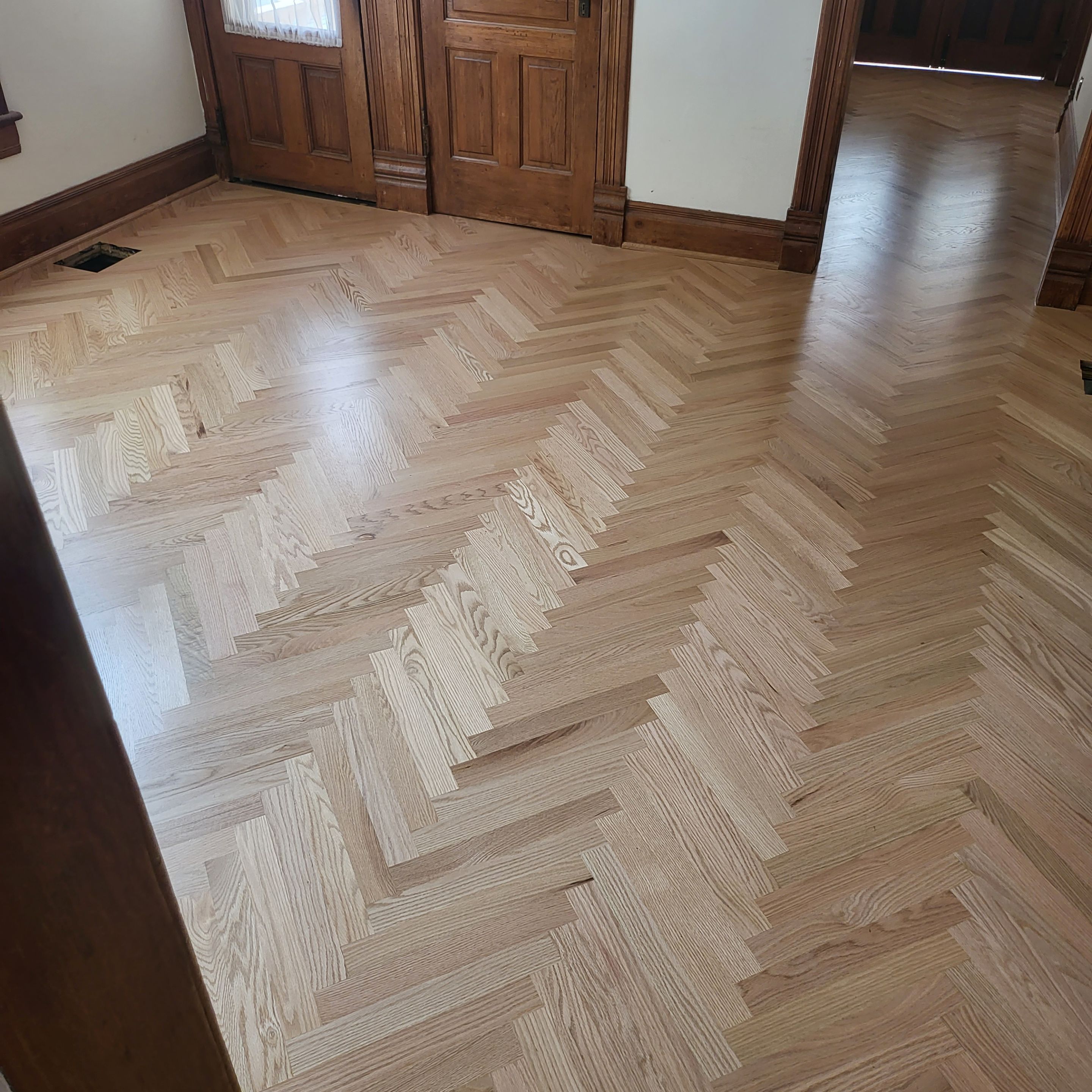 Historical herringbone by Ann Arbor Hardwoods 