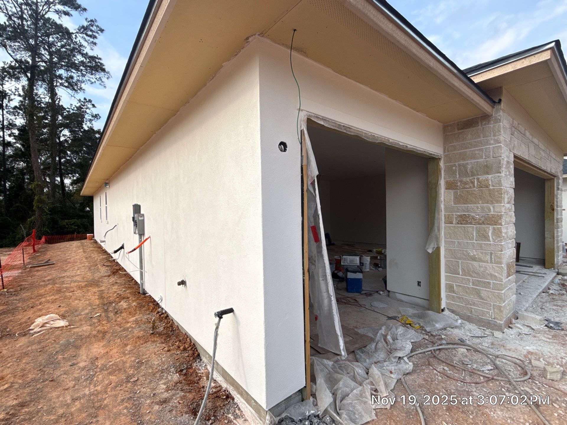 Pre-Landscape Precision: Stucco Finish with Backer Rod Detail by Apex Conventional Stucco Llc