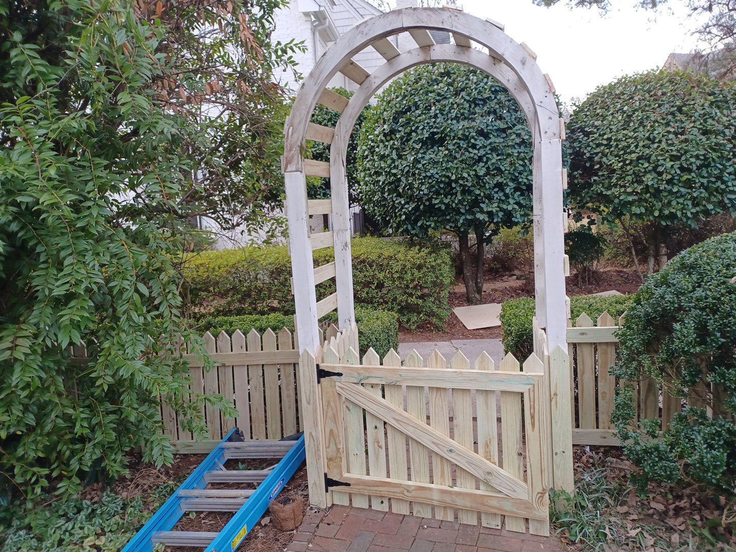 Montcrest - Fence by Pillar and Pine