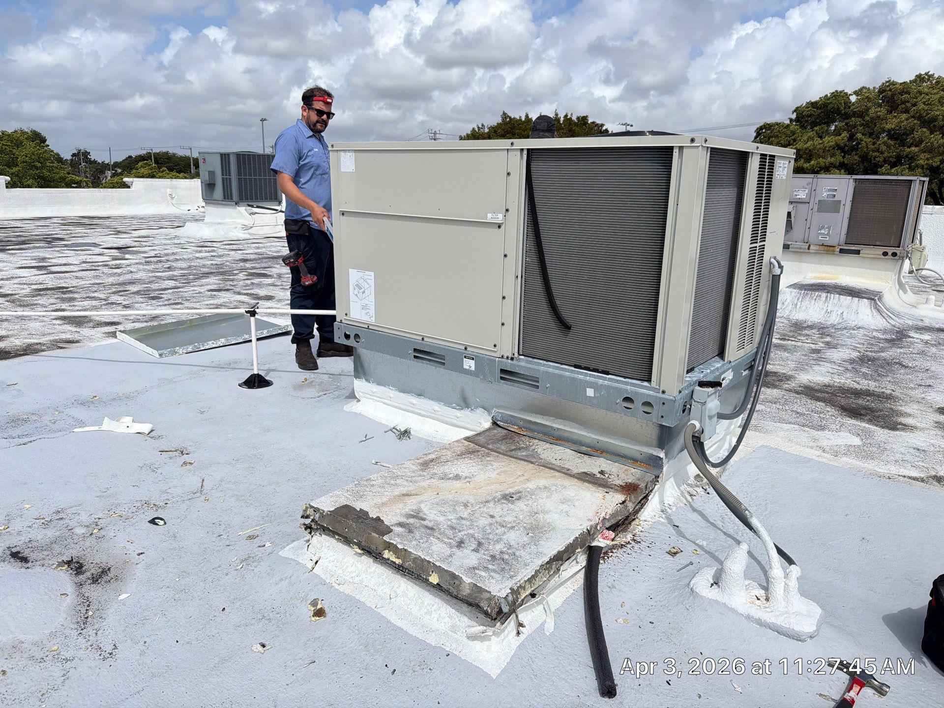 Commercial Flat Roof Restoration and Elastomeric Waterproofing in Delray Beach by Roof King LLC