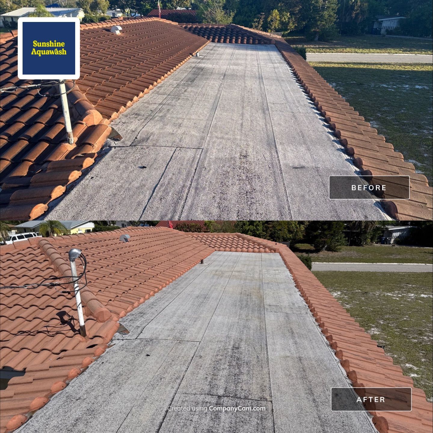 Full Exterior Cleaning Before Painting – Sarasota, FL (Near Sarasota Airport) by Sunshine AquaWash