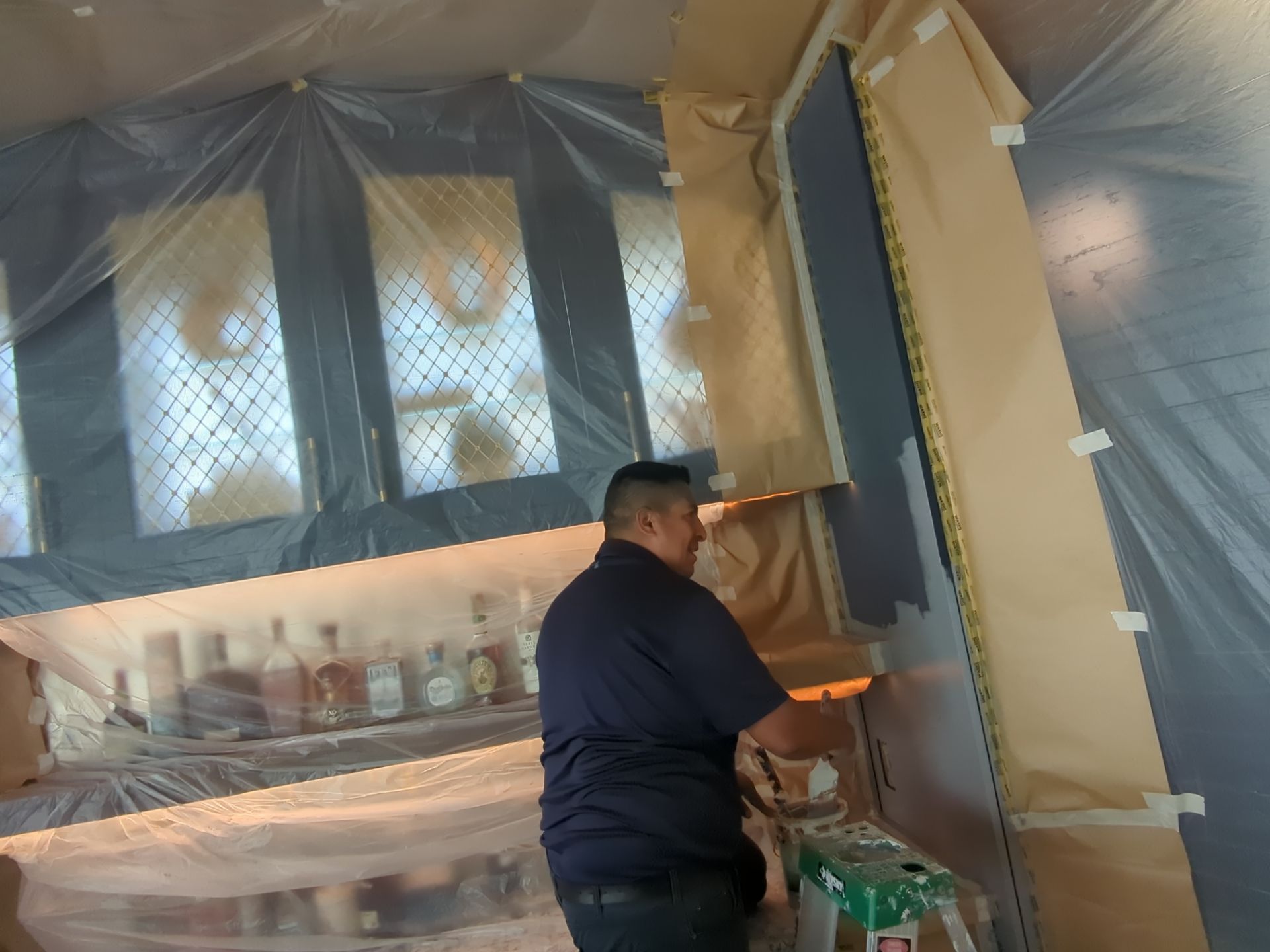 Luxury Wine Cabinets Refinishing - Stone Harbor by FreshCoat Works LLC
