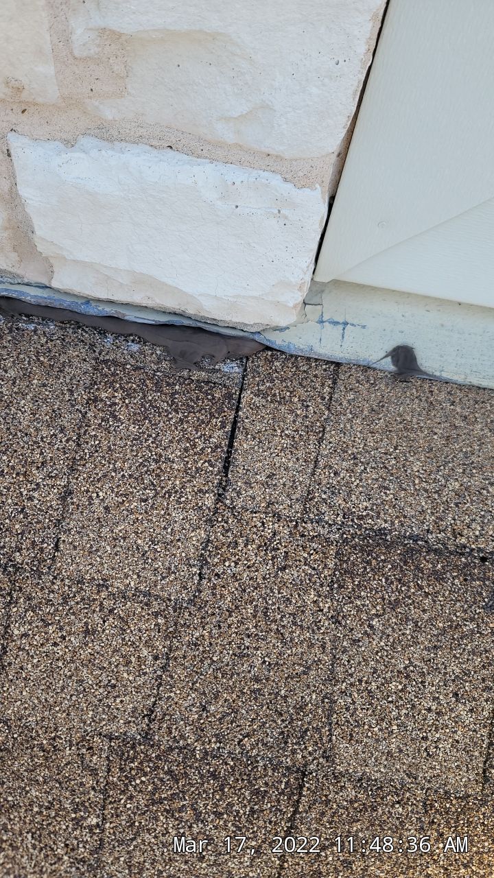 Leak Repair over Master Bedroom and Bathroom by Tex-Line Roofing
