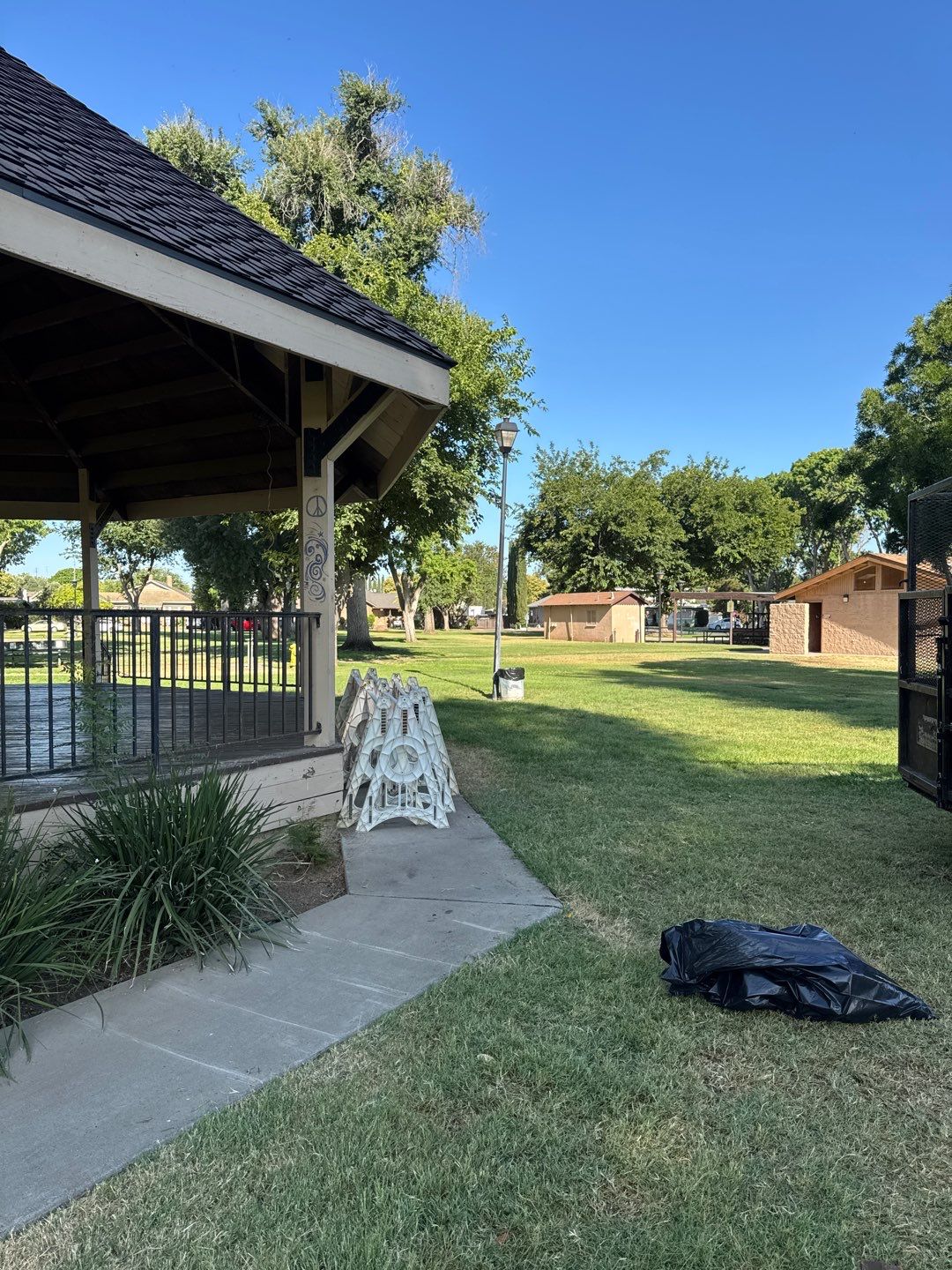 City of Gustine Gazebo project by Straight Edge Roofing Inc