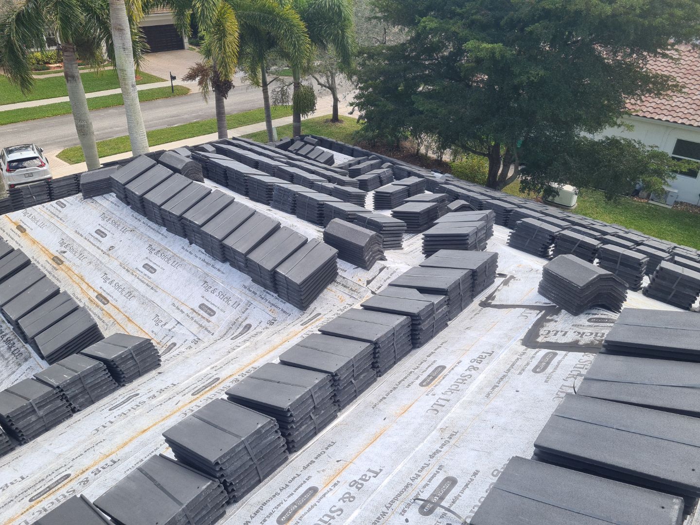 Residential Roofing Installation using Eagle Roofing Tile by BLUES BROTHERS ROOFING