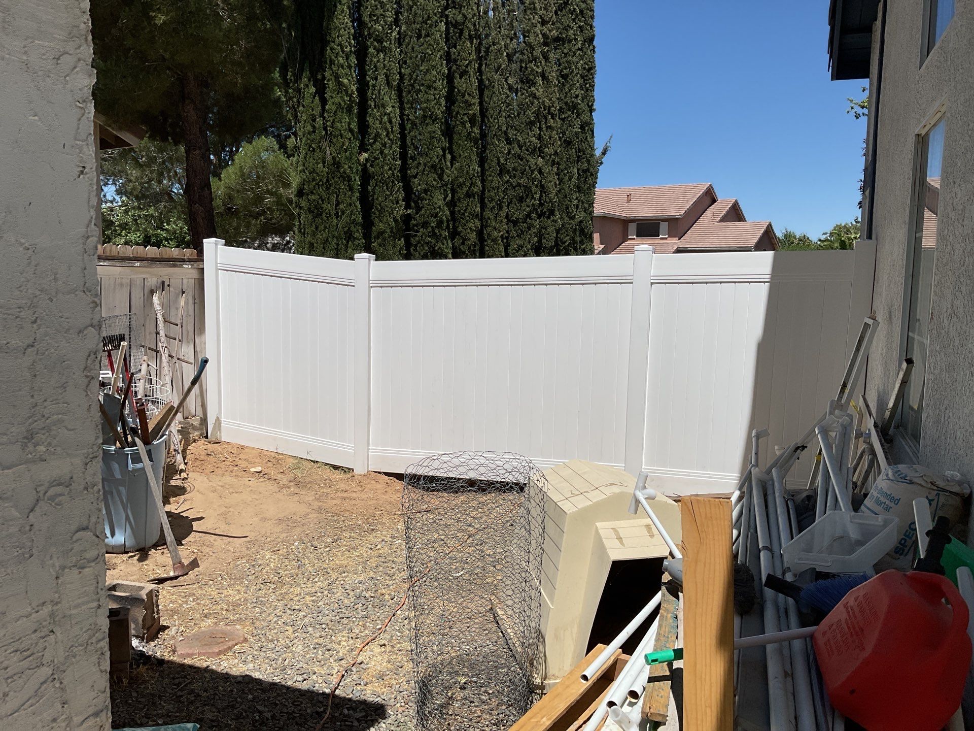 Fence Installation using Vinyl by Fence Guys Inc. 