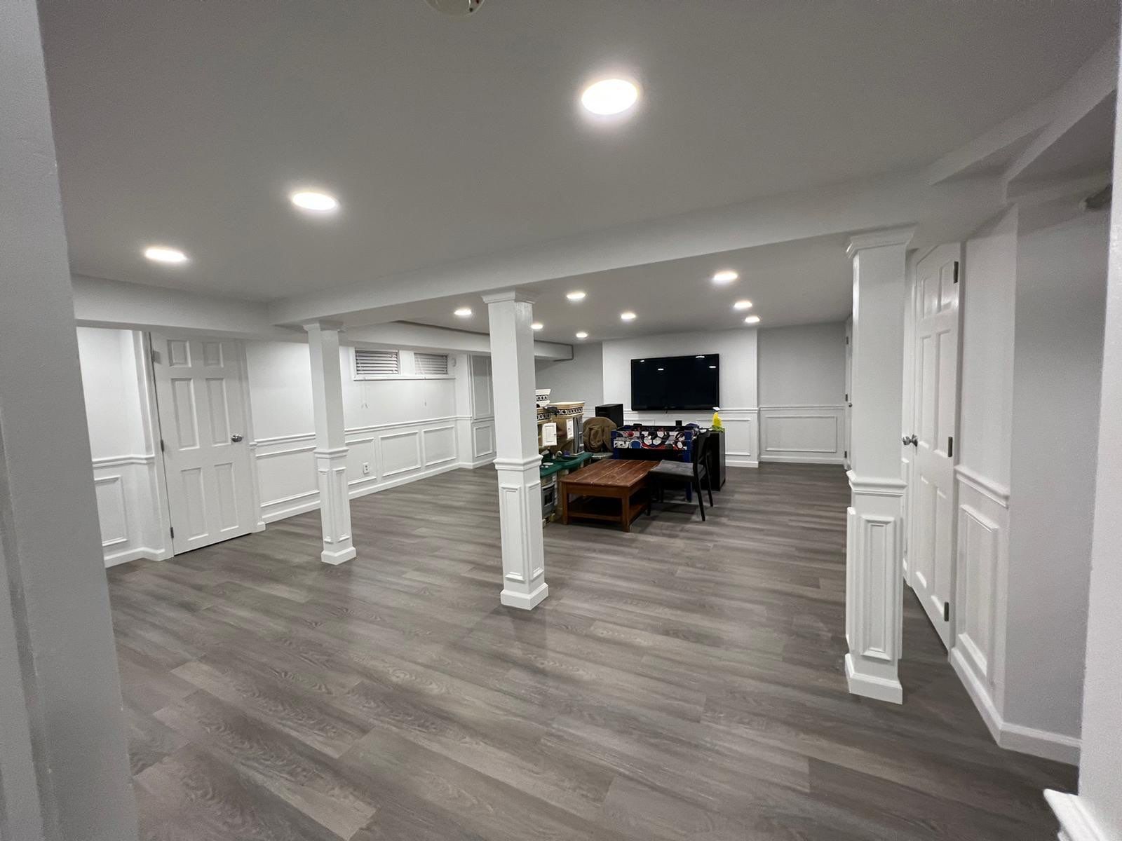 Basement Remodel using Drywall by Home Concepts Construction