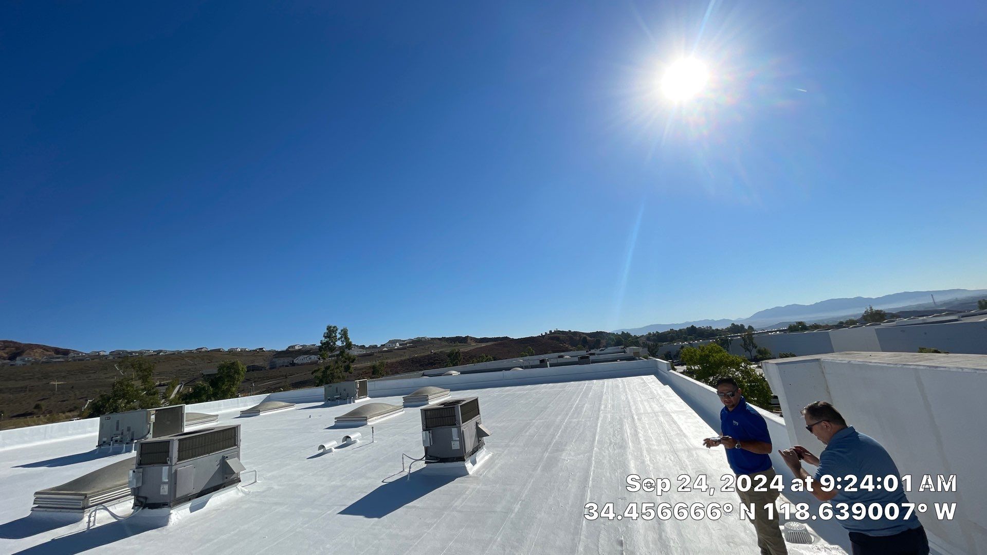 Project in Valencia by Shark Commercial Roofing Systems
