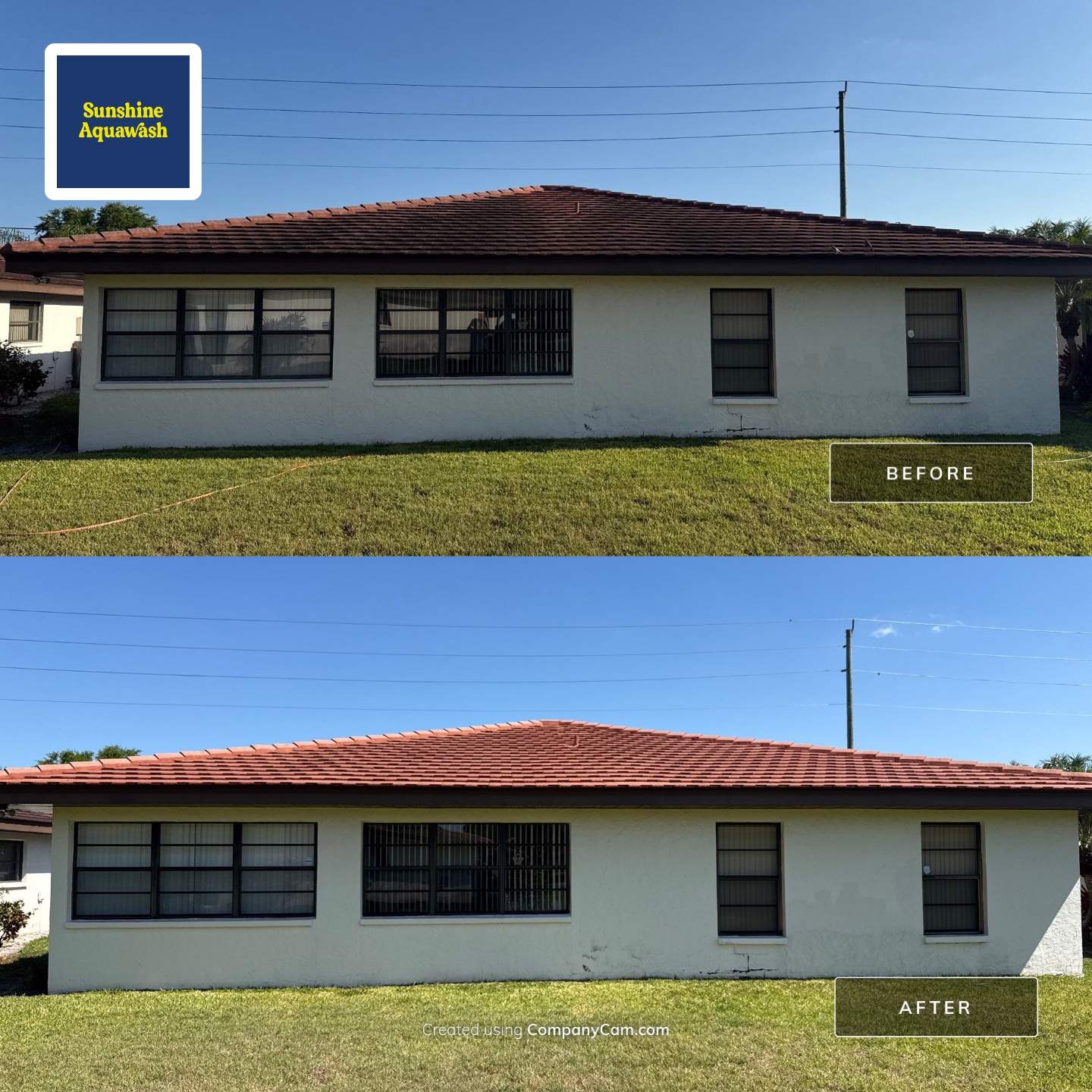 Tile Roof & Driveway Cleaning in Vivienda at Bradenton, FL | No Roof Walking by Sunshine AquaWash