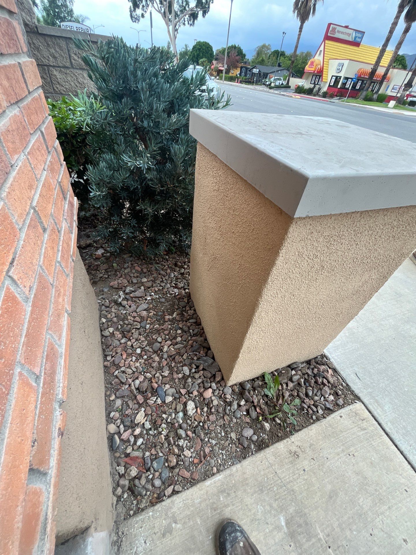 Pillar Stucco Repair in Glendora by One Stop Source