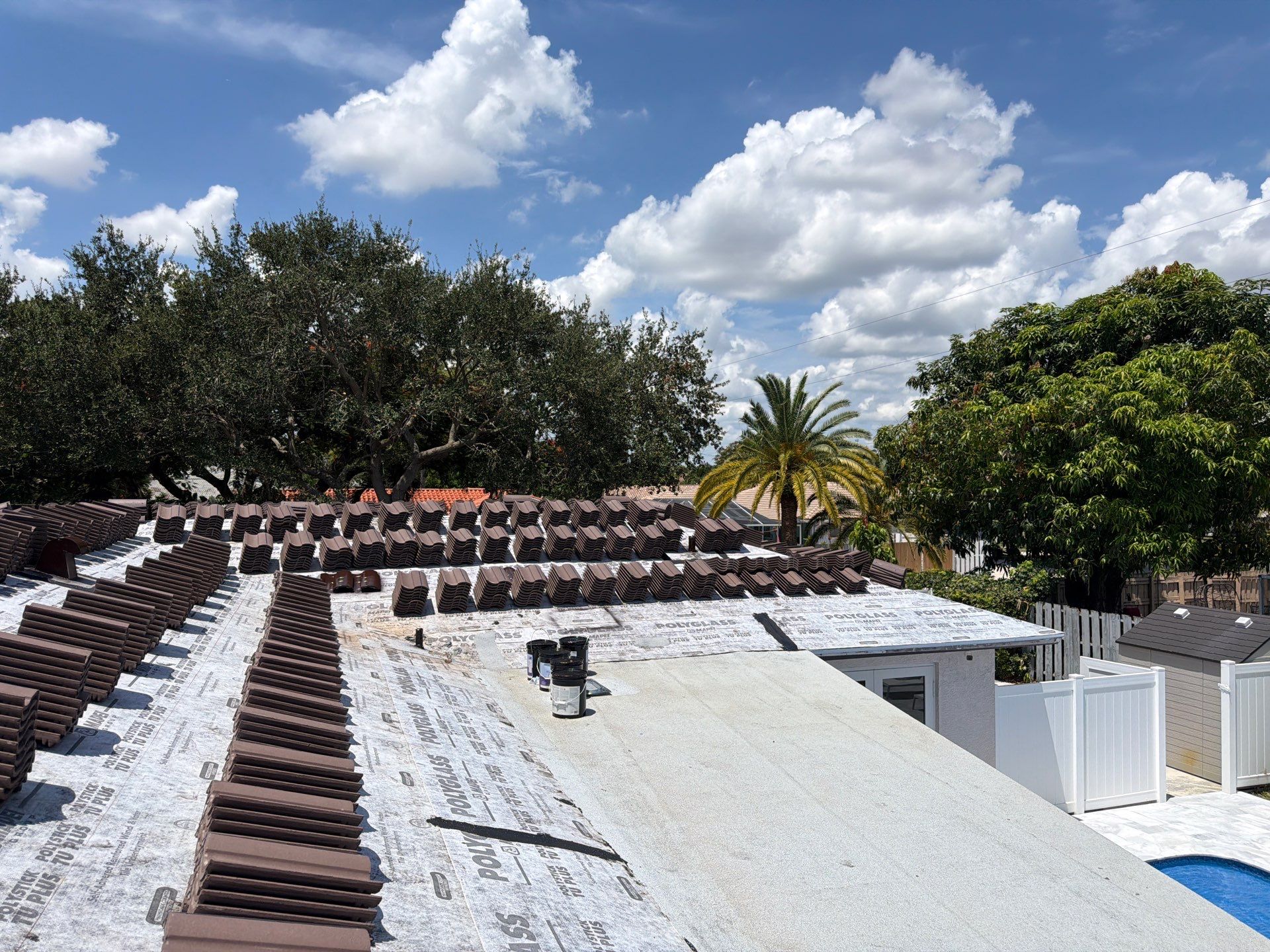Residential Roofing Installation using Eagle Roofing Tile by BLUES BROTHERS ROOFING