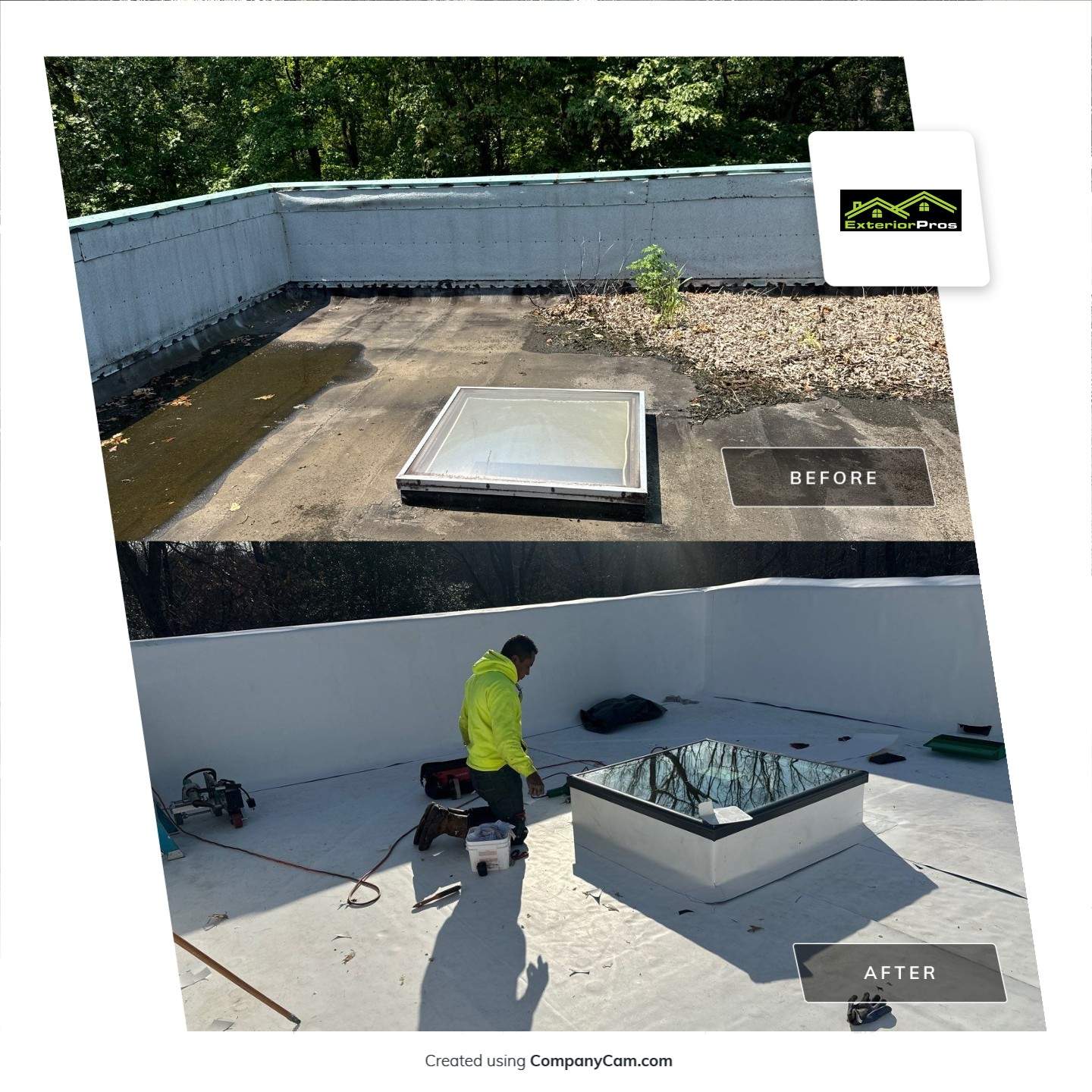 Church Roof Installation using Silicone TPO by ExteriorPros