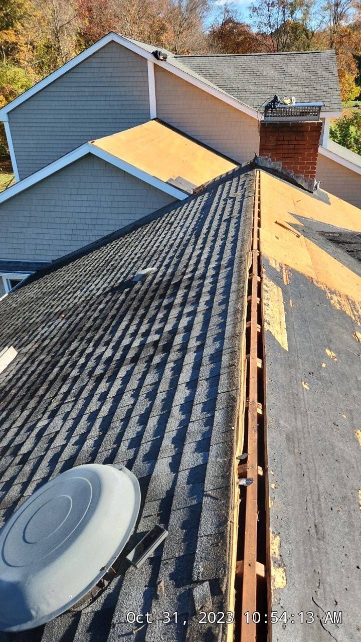 Residential Roofing Installation using Owens Corning TruDefinition Estate Gray by A Plus Exterior