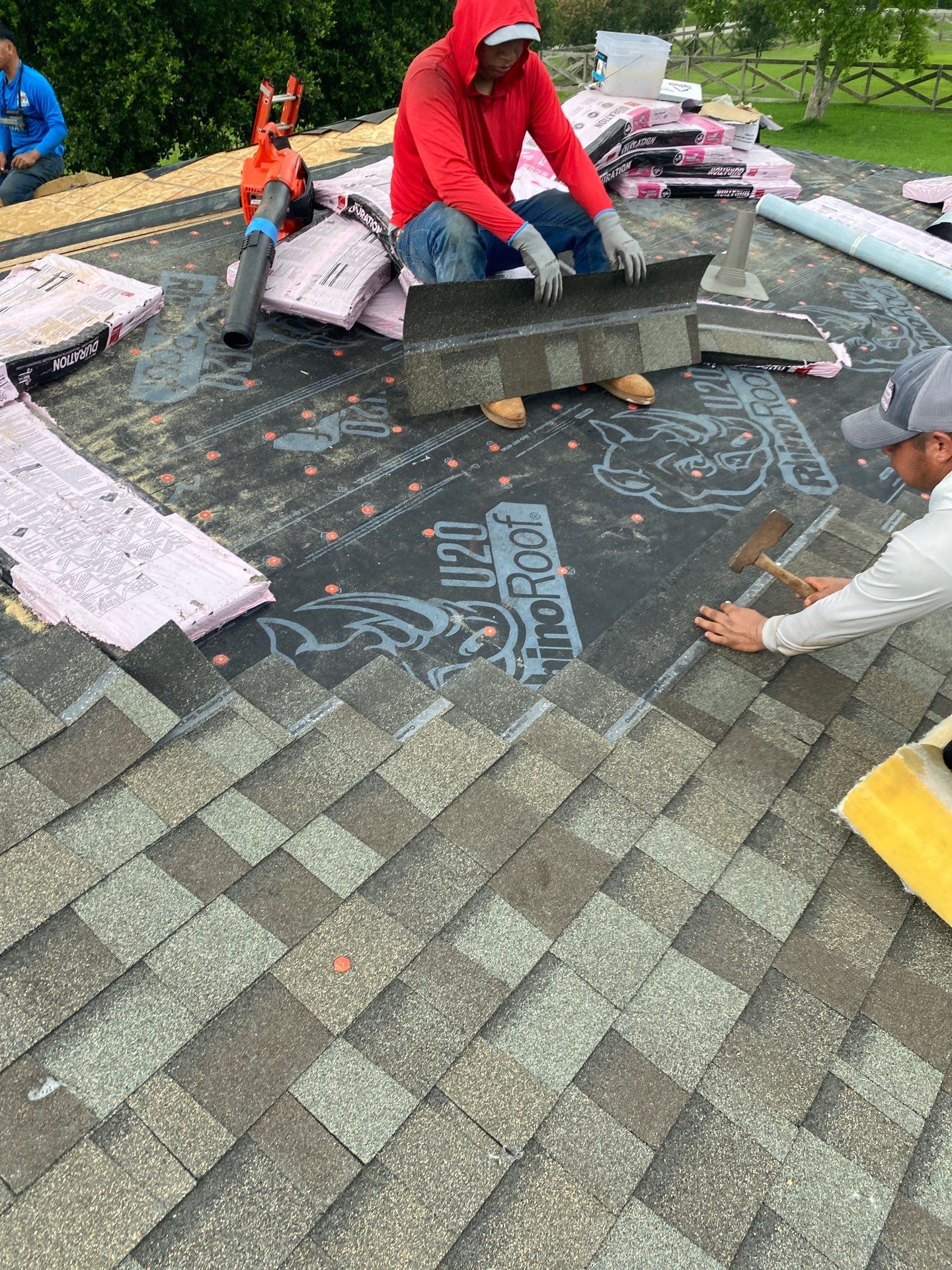Residential Roofing Installation using Owen's Corning Duration (Lifetime) Shingles by Roof Repair Company