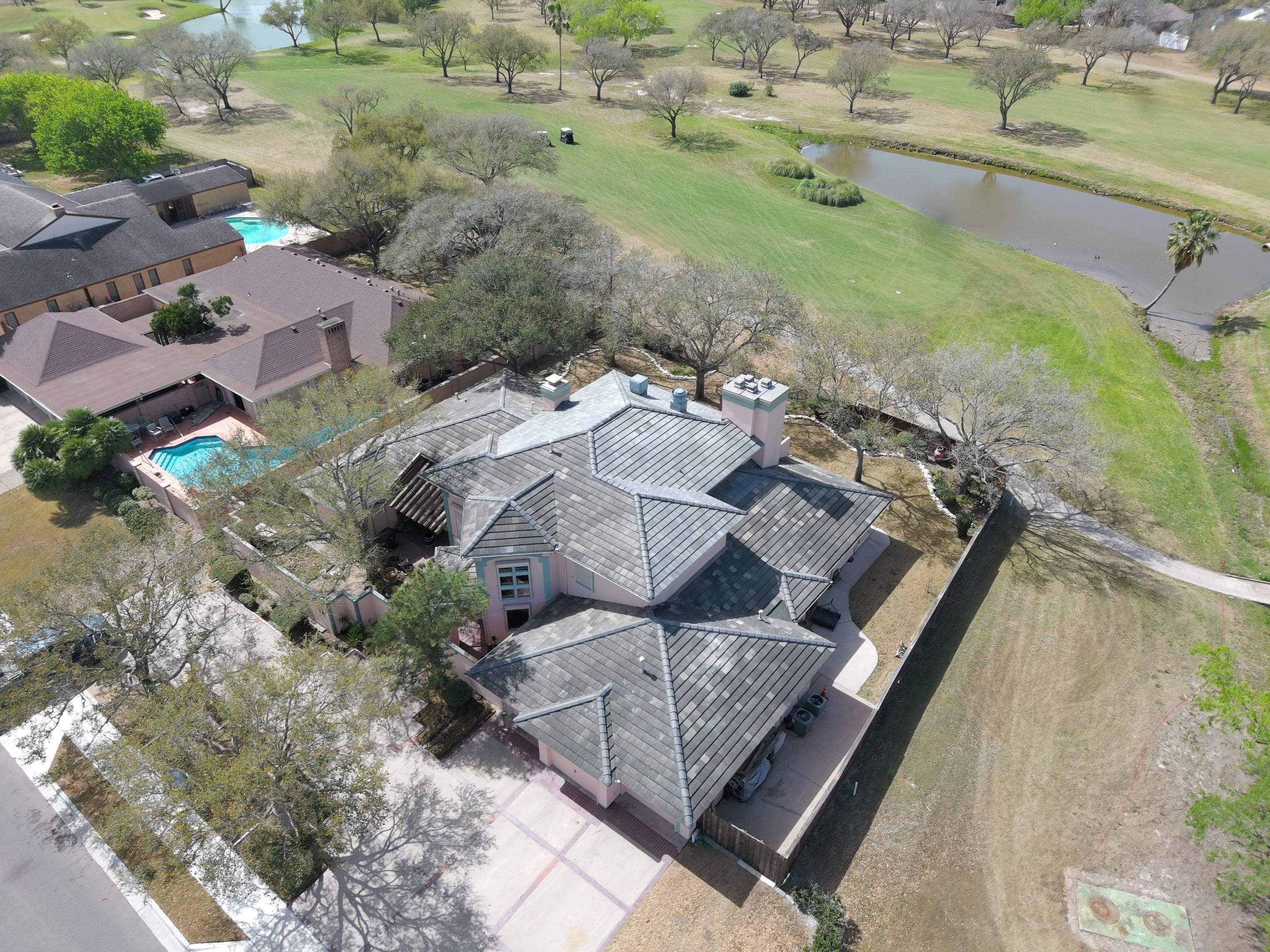 Golf Course Mansion on the Green, in the Heart Of Corpus Christi by Bayfront Roofing and Construction