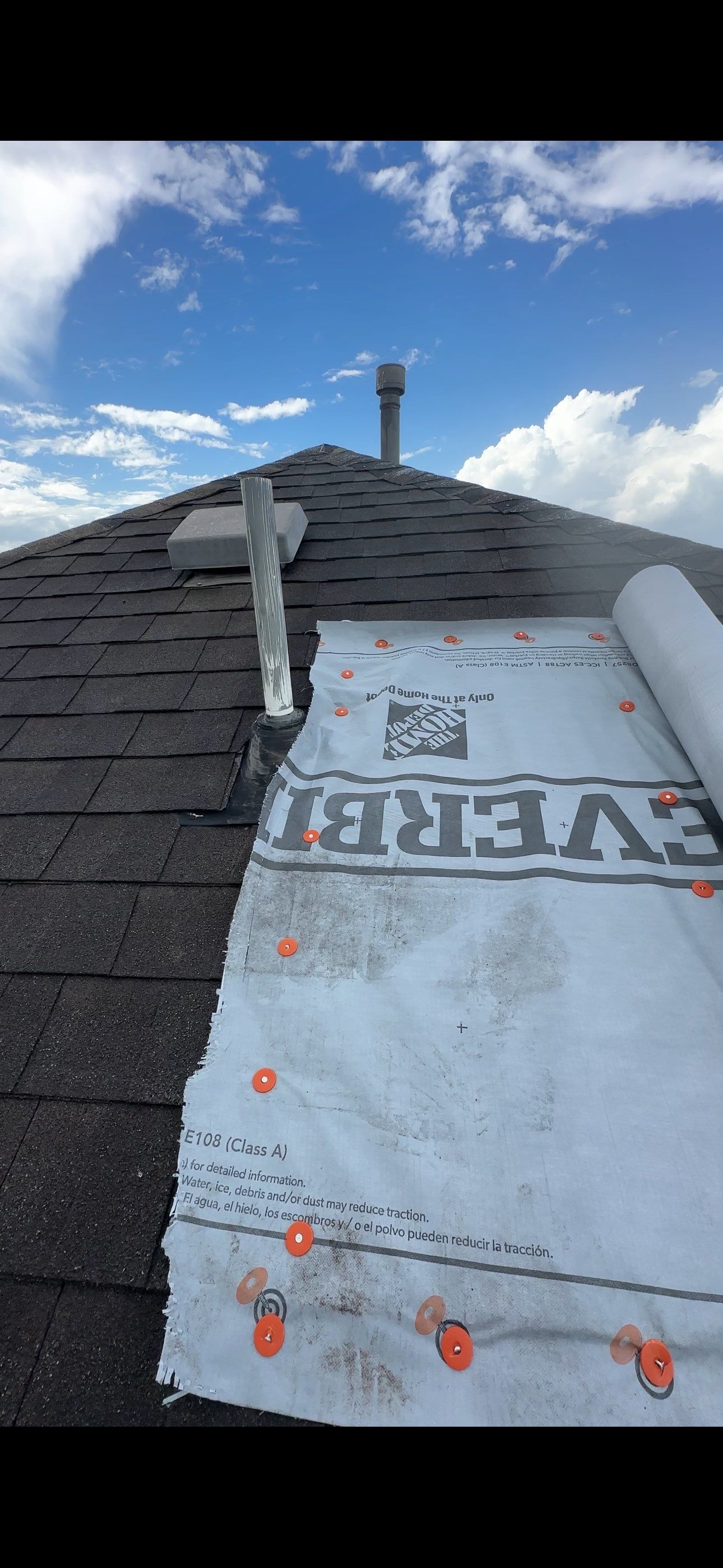 Storm Damage Dried-In & Repaired — North Houston, TX by PL Roofing & SB Roofing, LLC.