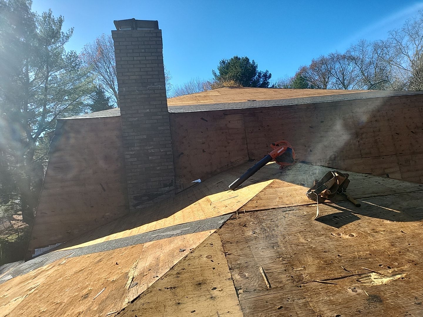 Residential Roofing Installation using Owens Corning TruDefinition Onyx Black by A Plus Exterior