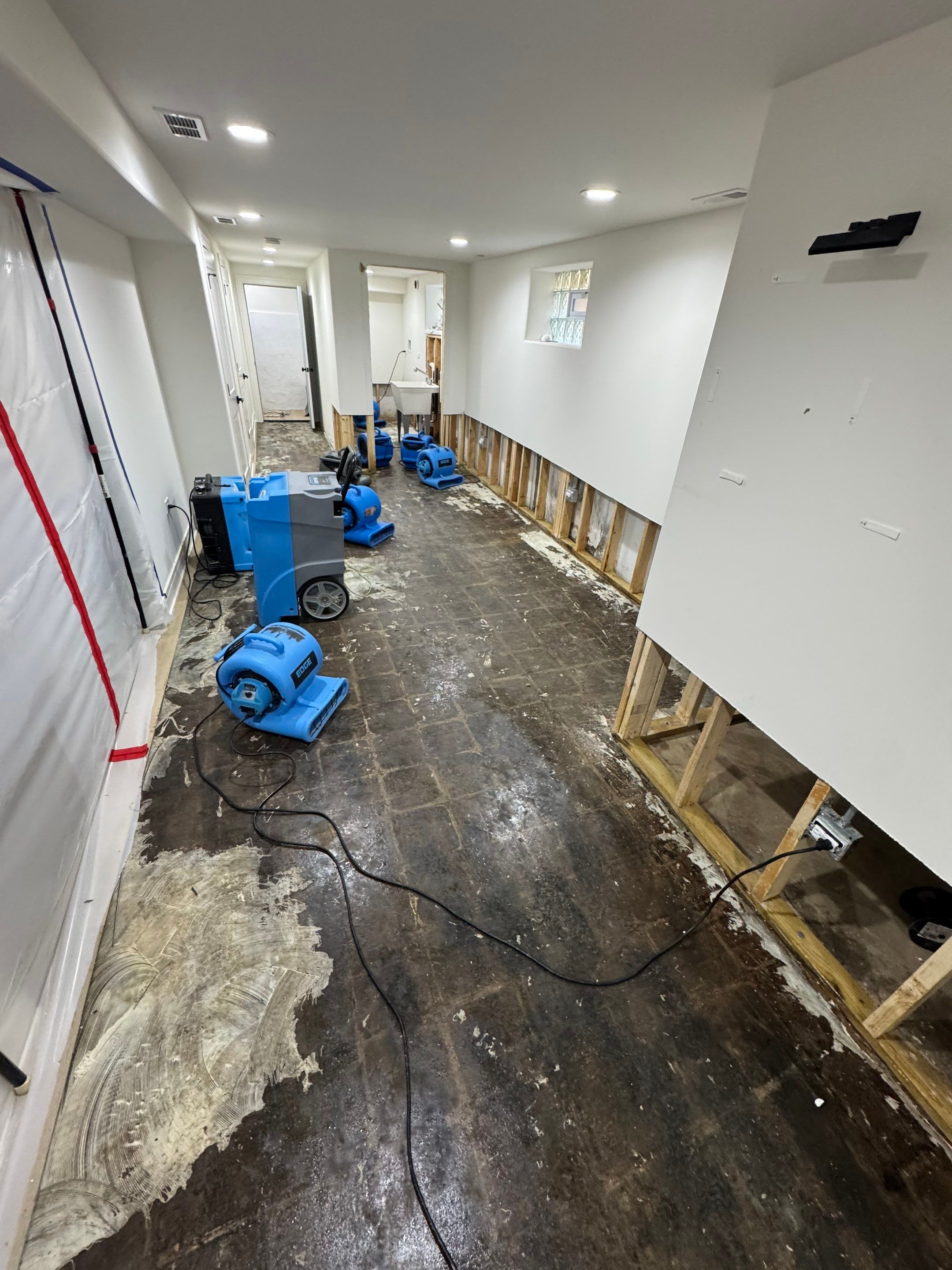 Basement Water Damage Mitigation and Structural Drying in Chicago by Chicagoland Water Medics