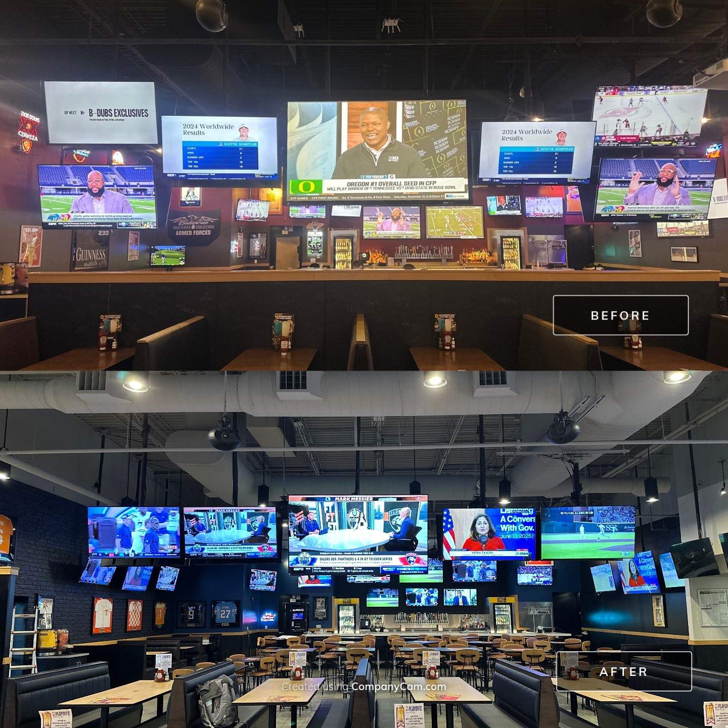 Sports bar AV Remodel by AVSi