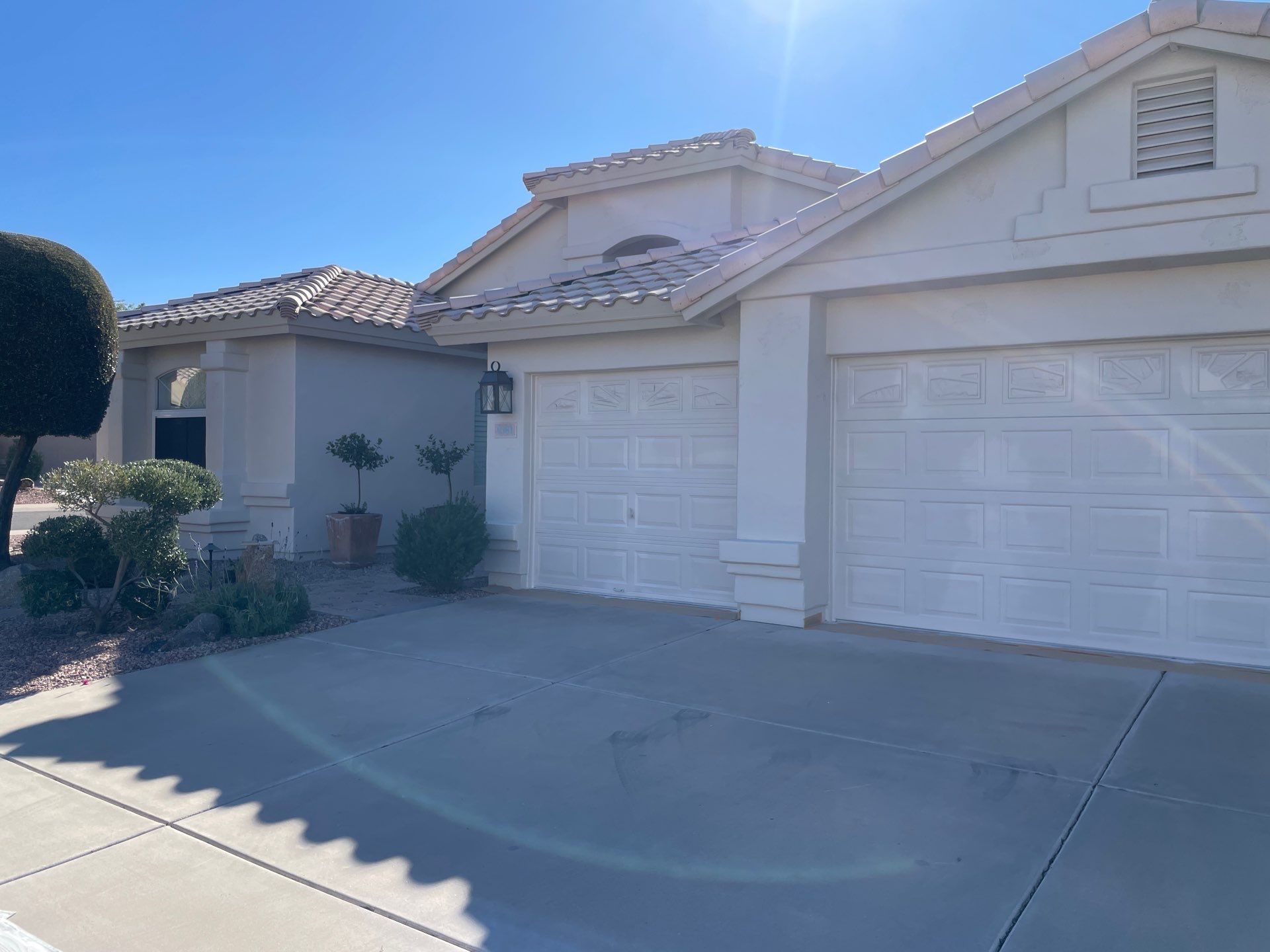 Gazzo - A Beautiful Home Exterior Transformation in Scottsdale, AZ with C&M Primer and Sherwin Williams Paints by Double G Painting Contractors, LLC