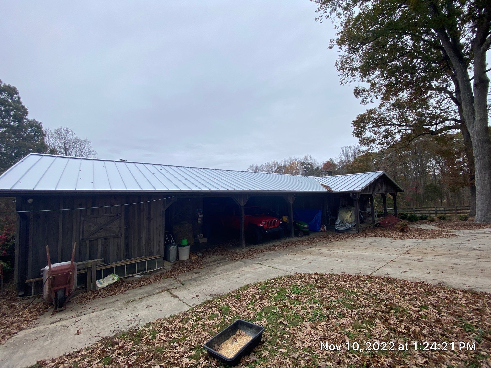 Beautiful Standing Seam Metal Roof by Just In Time Roofing and Restoration