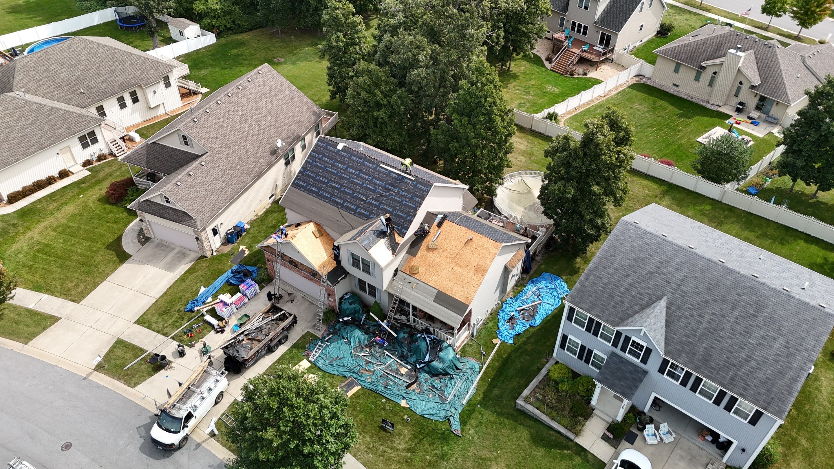 Roof replacement by Optimal Home Improvement 
