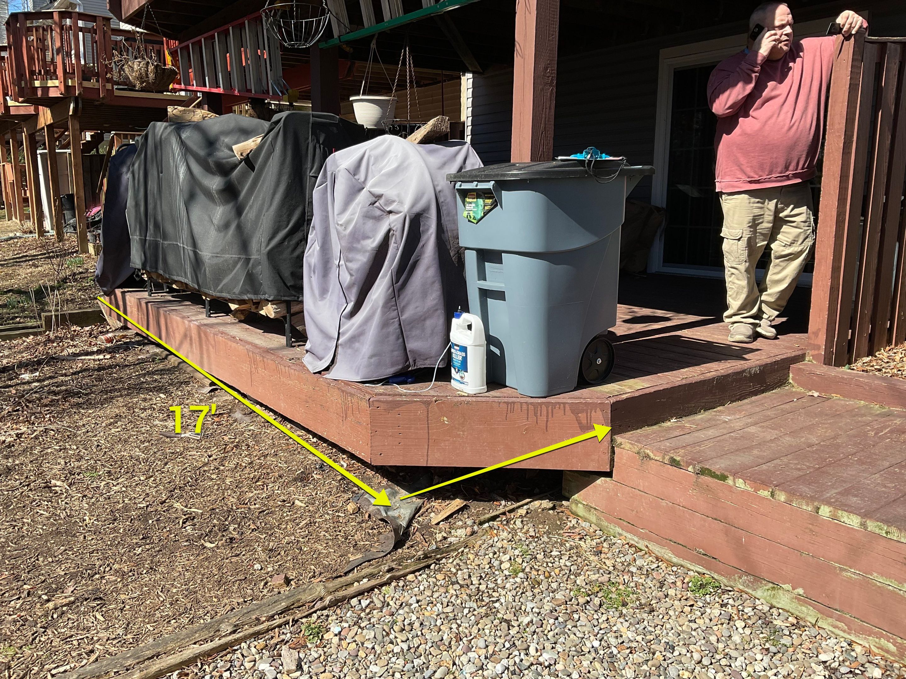 Deck Installation using New Composite Deck Board by Alpha Design Services