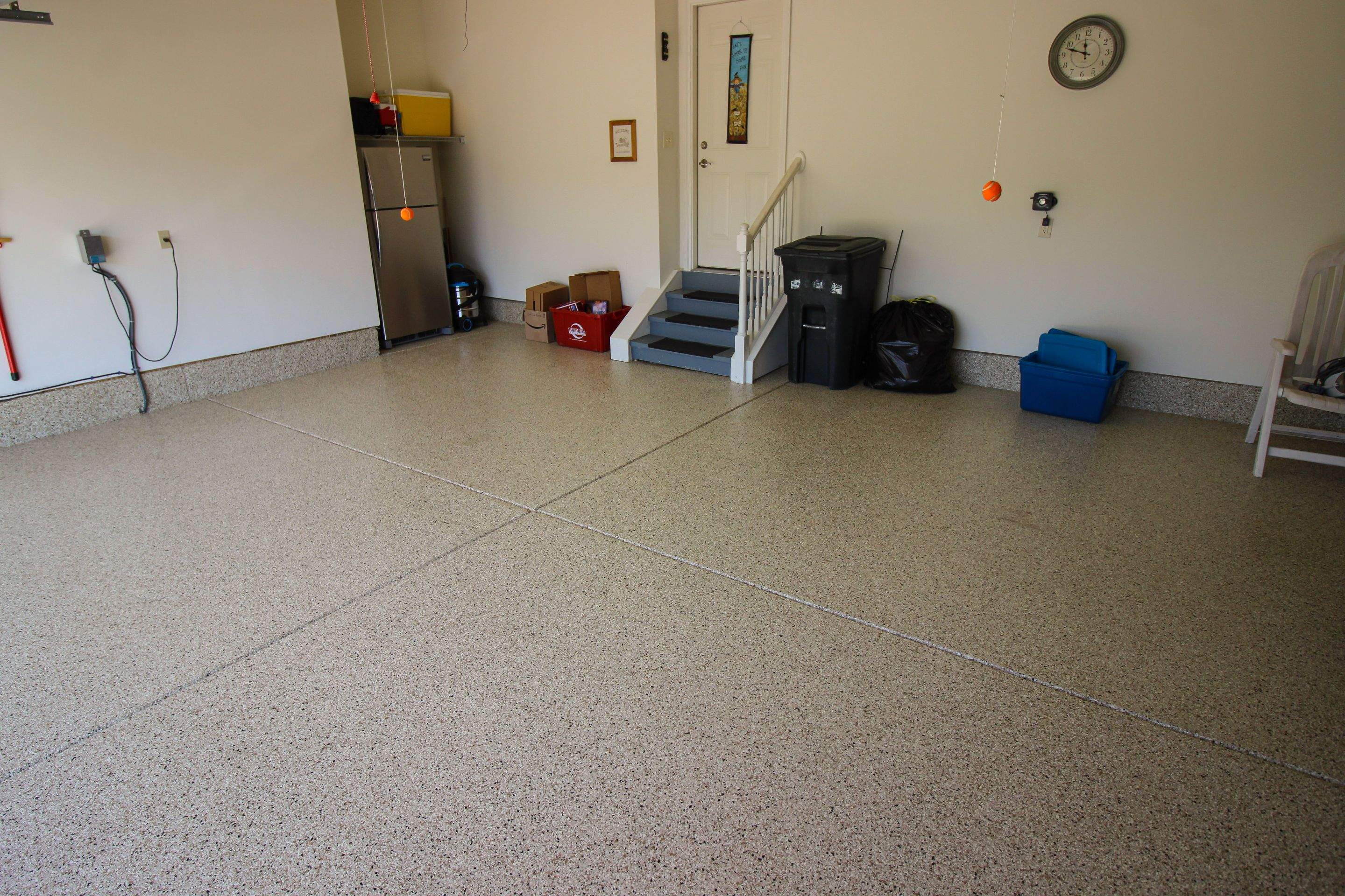 Garage Floor using Driftwood by Your1DayFloor.com
