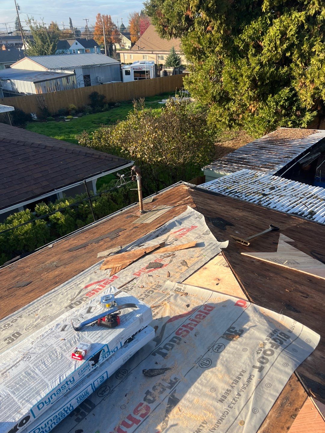 Residential Roof Installation: IKO Dynasty 30 Year Shingle Color: Frostone Grey by Orezona Building & Roofing Company, Inc.