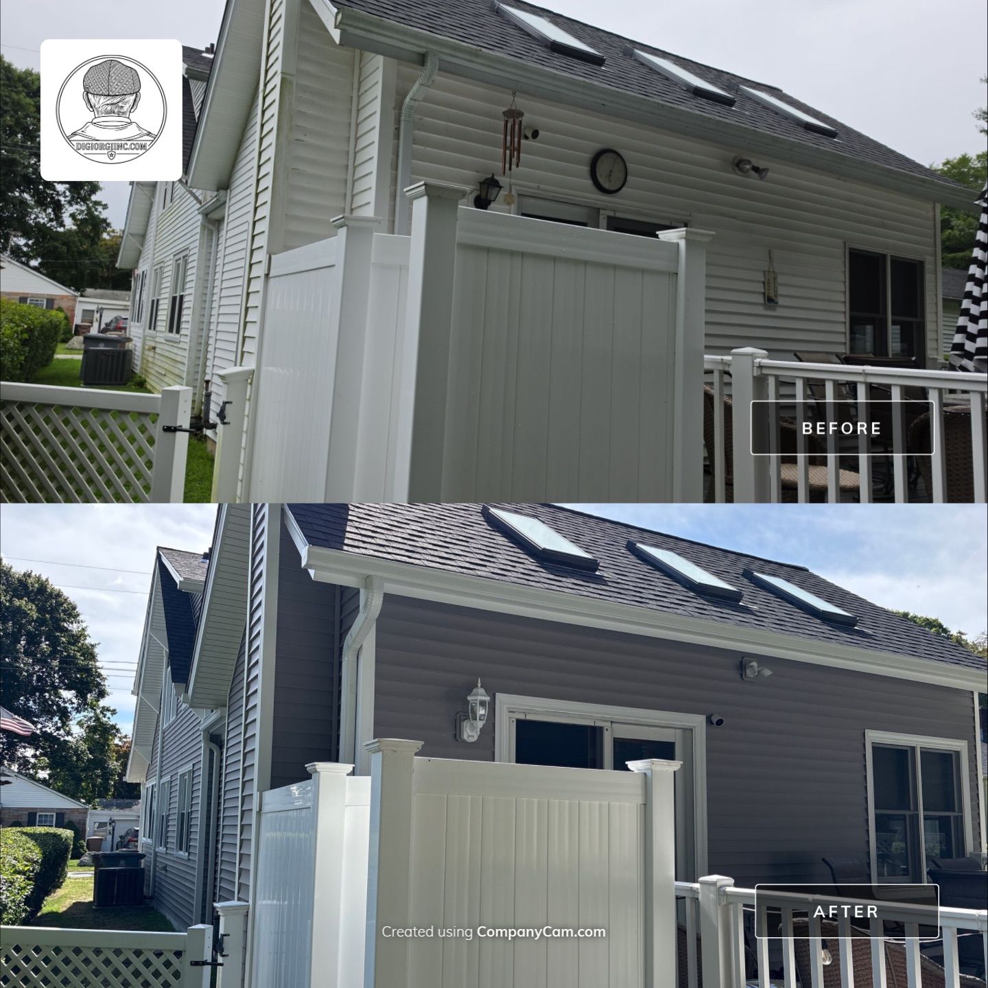 Siding using Cert. Monogram D/4 x 12'6" clapboard, Granite Gray by DiGiorgi Roofing and Siding Inc
