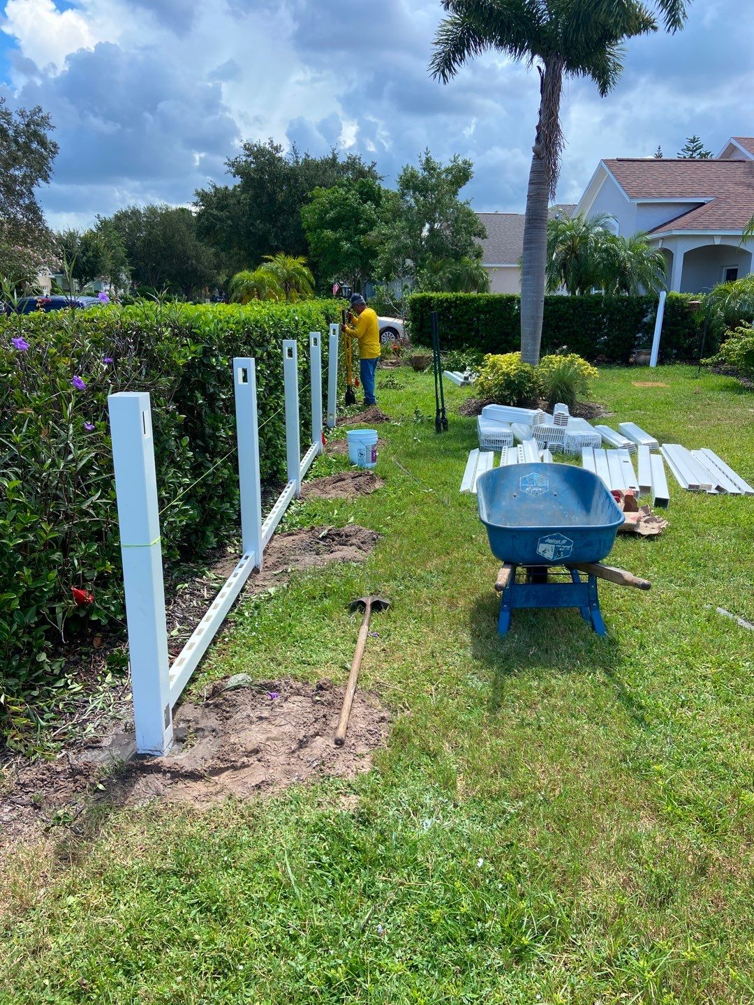 Vinyl Picket Fence Installation using Vinyl Picket Fence by Asap fence and gates, LLC