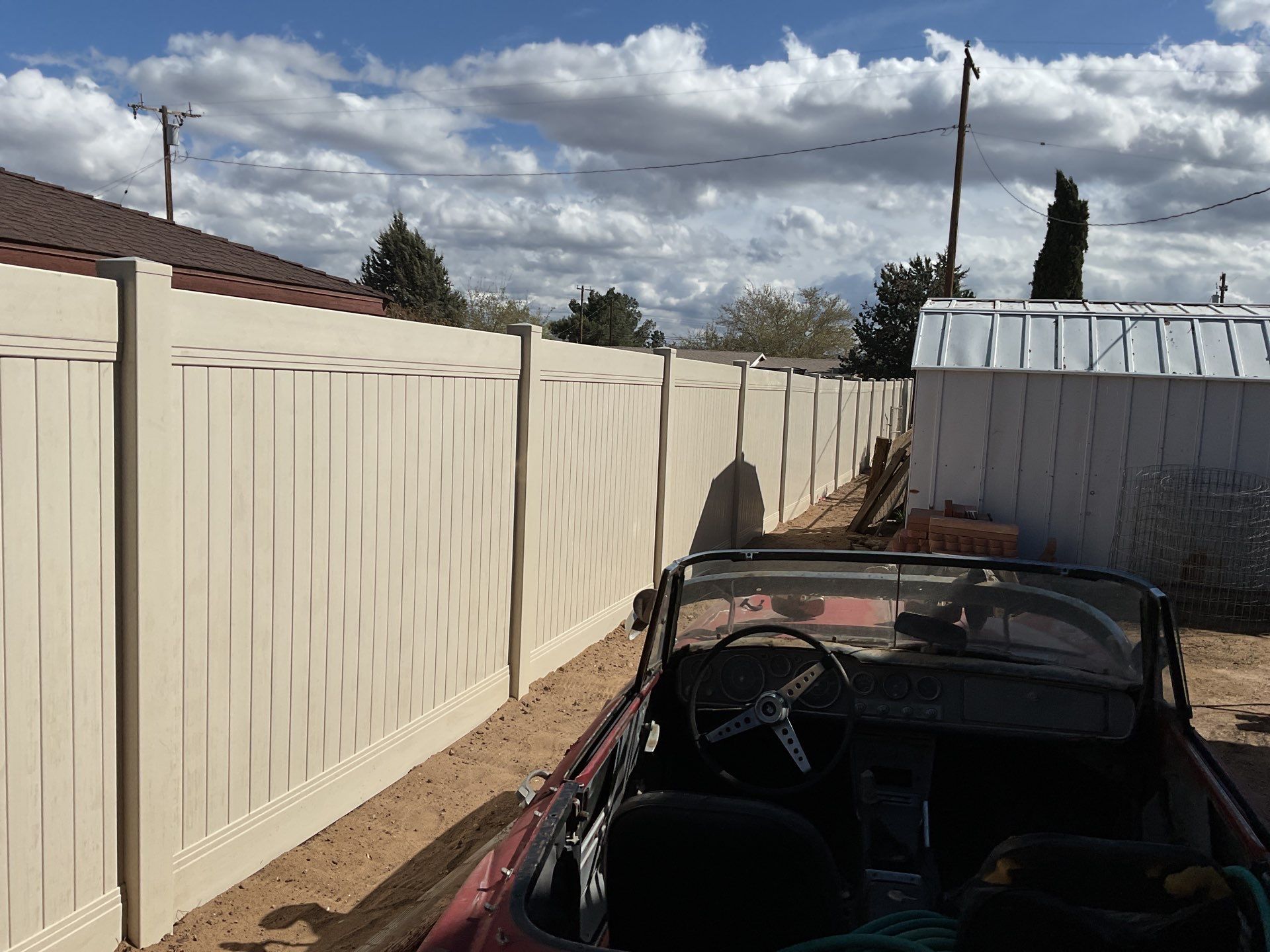 Fence Installation using Vinyl by Fence Guys Inc. 