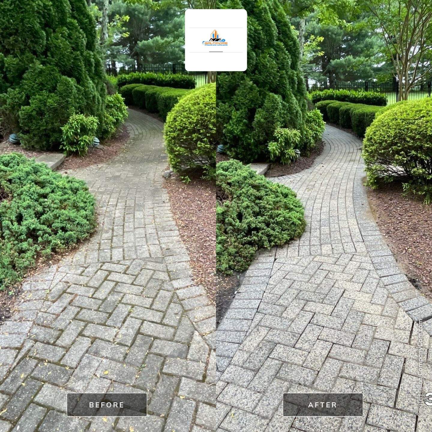 Concrete Pool Deck and Stone Paver Patio Cleaning in Glenelg