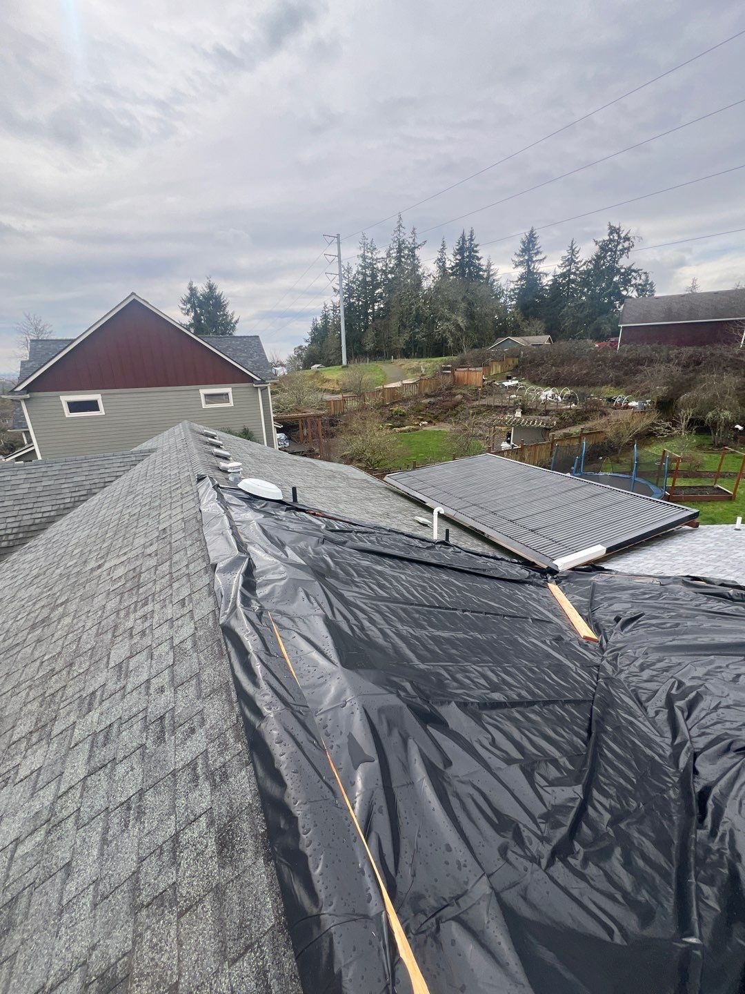Residential Roofing Installation using IKO Cambridge (Color: Dual Grey) by Orezona Building & Roofing Company, Inc.