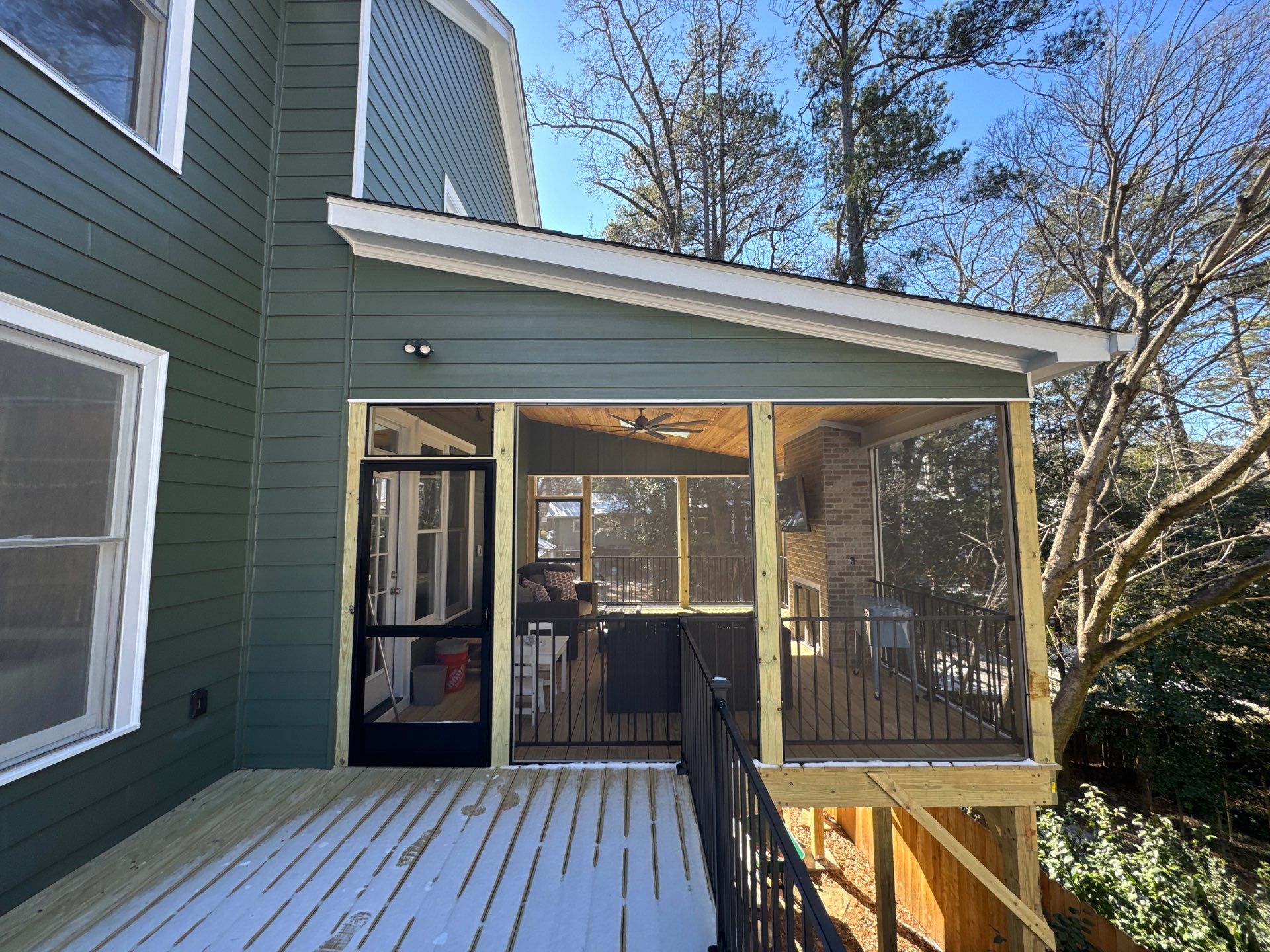 Atlanta Multi-Level Deck and Custom Screened-In Porch Addition by Swift Home Renovations