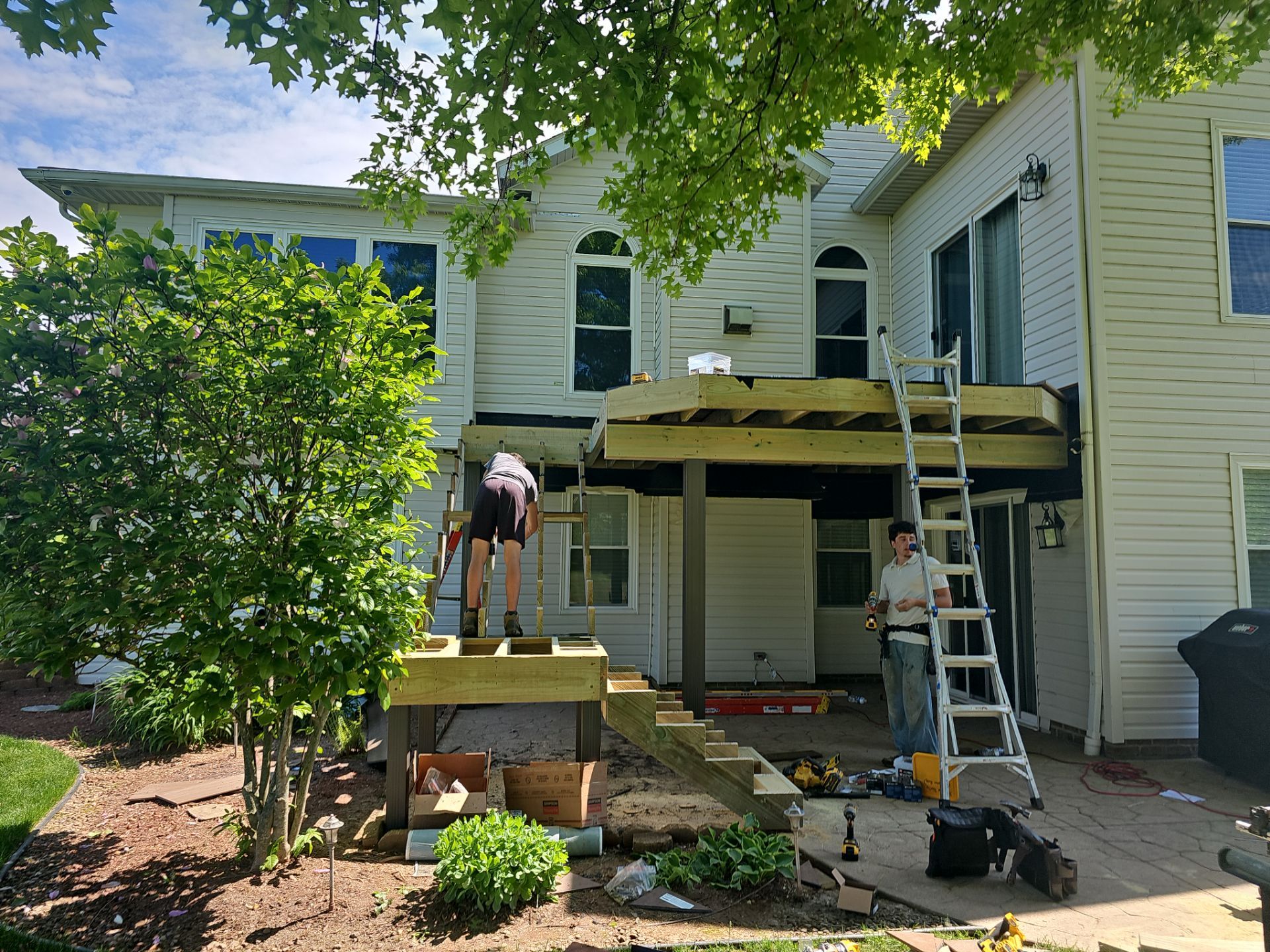 Louisville Ohio Siding and Decking Installation by Pine Ridge Roofing LLC