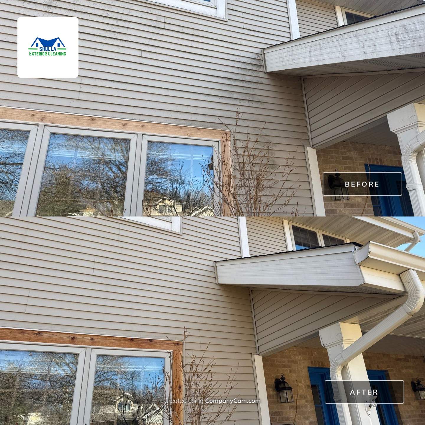 Driveway and Siding Cleaning by Shulla Exterior Cleaning