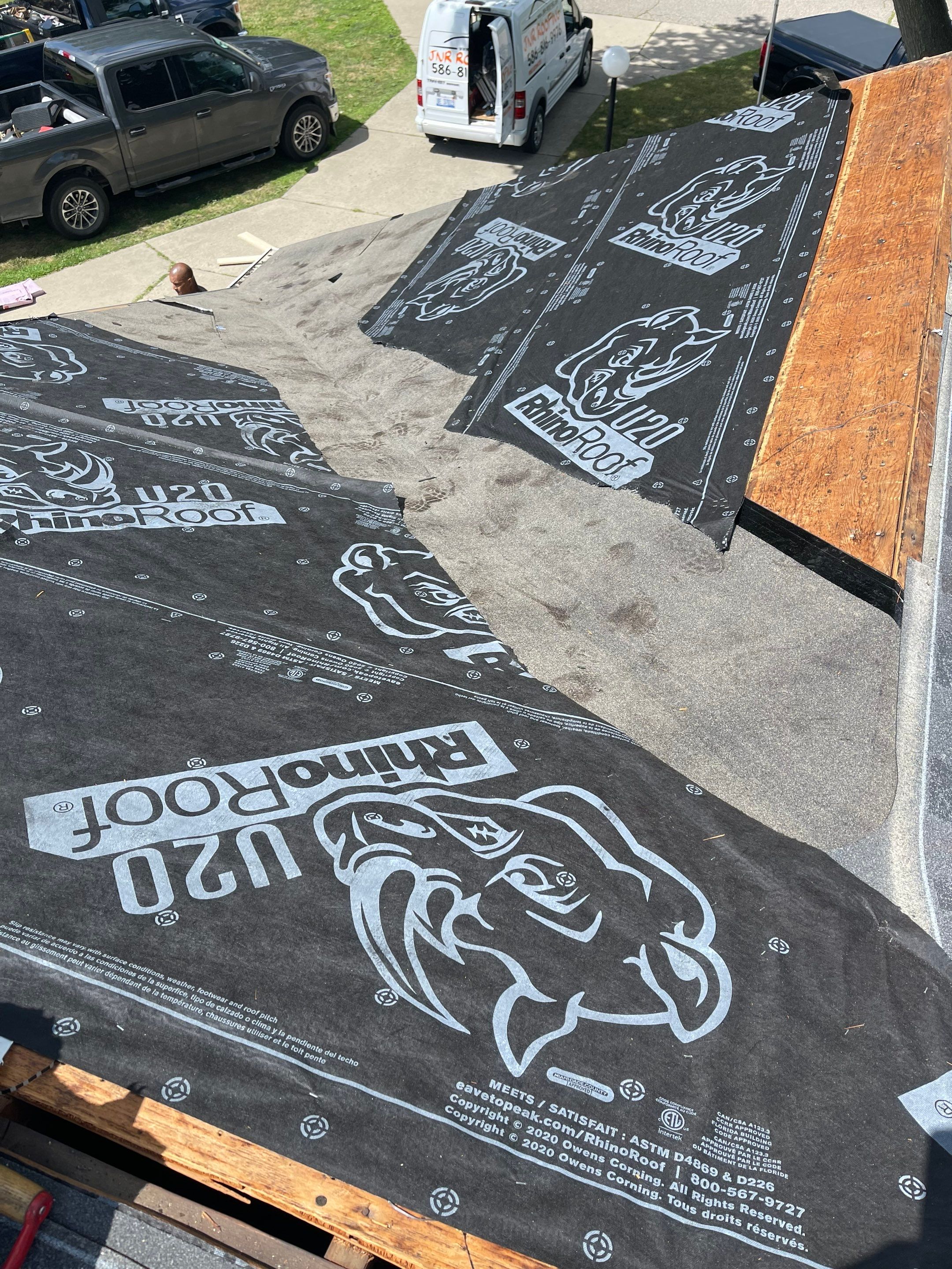 Residential Roofing Installation using IKO Dual Black by JNR Roofing LLC