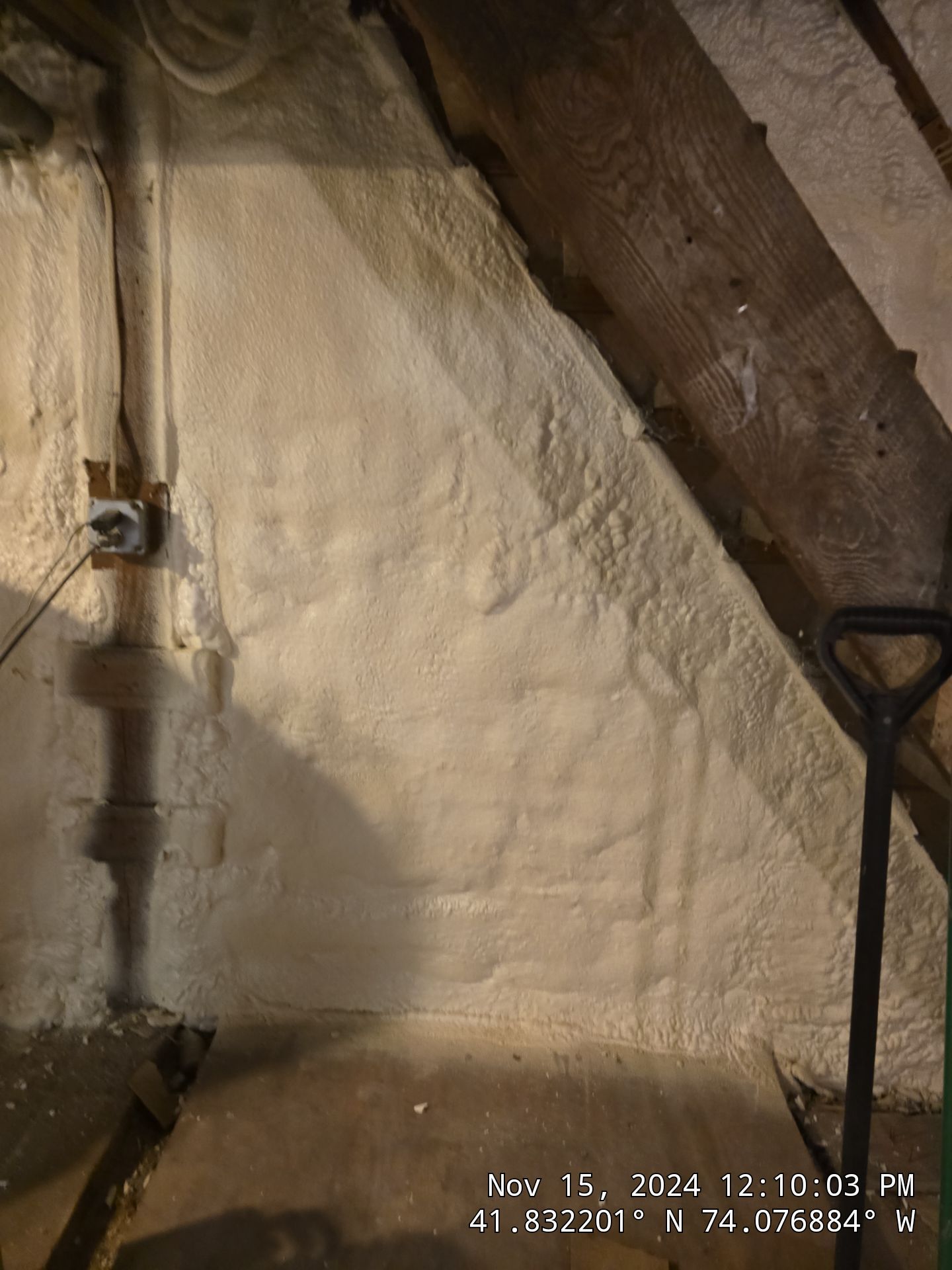 Basement Exterior Walls using Closed Cell Spray Foam by NYS Foam & Energy