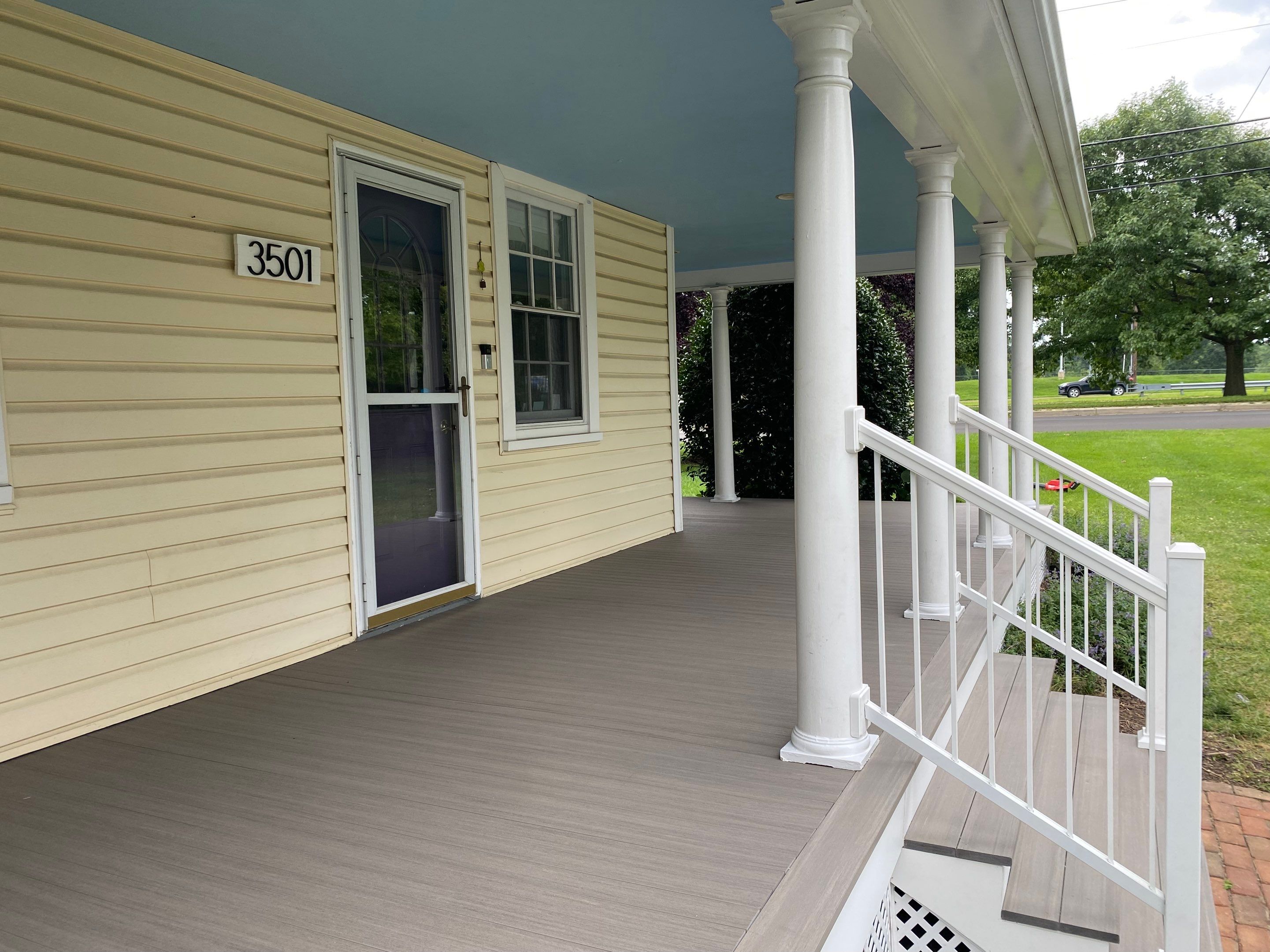 Front Porch Transformation using Timbertech Decking by The Smet Companies, LLC