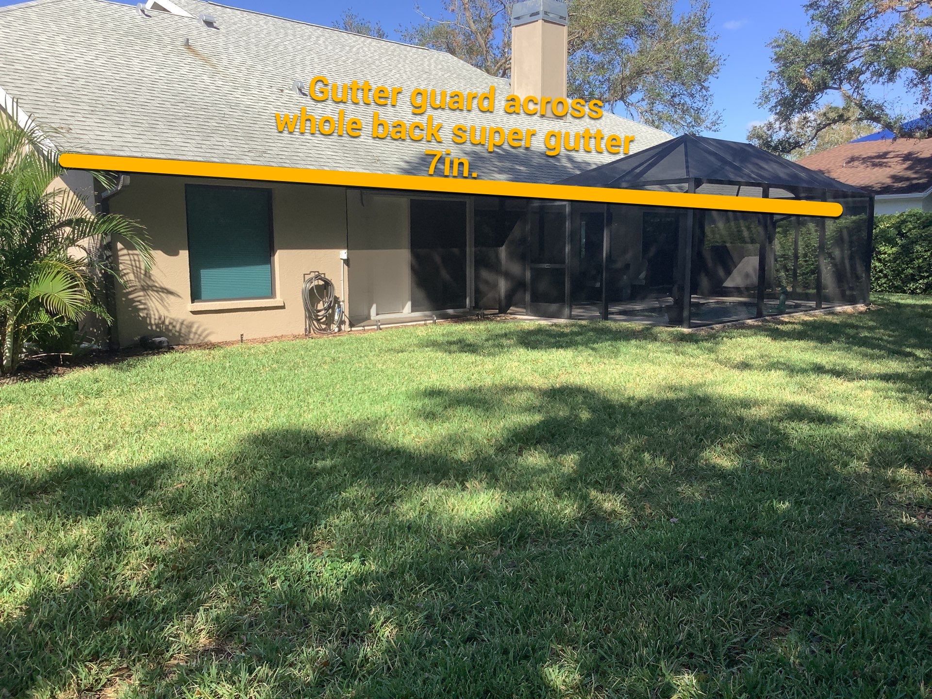Black Seamless Gutters in Sarasota FL by Gutter Professors