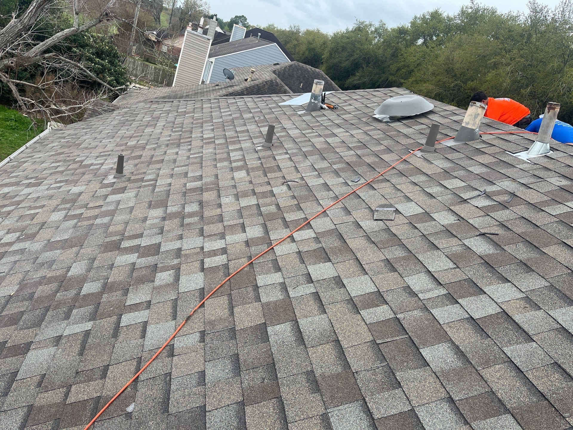 Residential Roofing Installation using Owen's Corning Duration (Lifetime) Shingles by Roof Repair Company