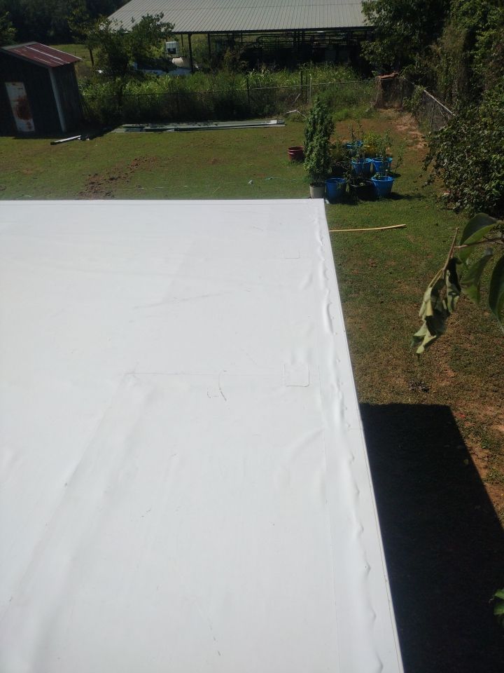 Residential Flat Roof Replacment: IB PVC by Hostetler Roofing