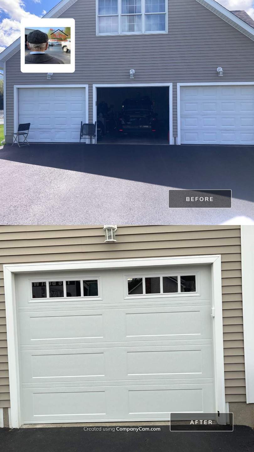 Garage Door Installation Using Amarr Olympus Garage Door by DiGiorgi Roofing and Siding Inc