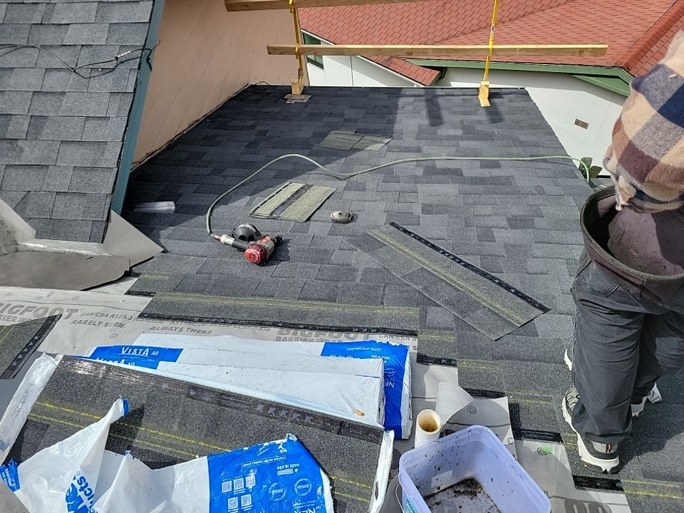 Residential Roofing Installation using Malarkey Highlander with Vented Ridge by Orezona Building & Roofing Company, Inc.