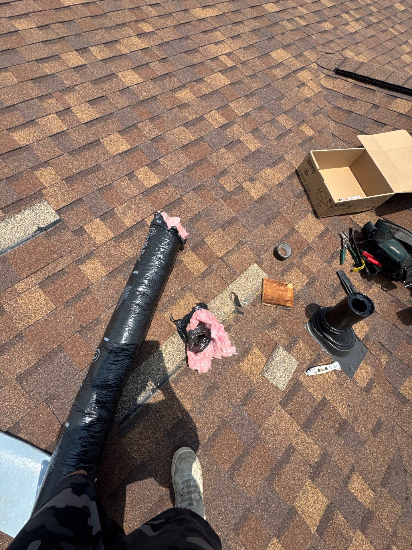 Roof Replacement using Owens Corning Desert Rose by 180 Contractors