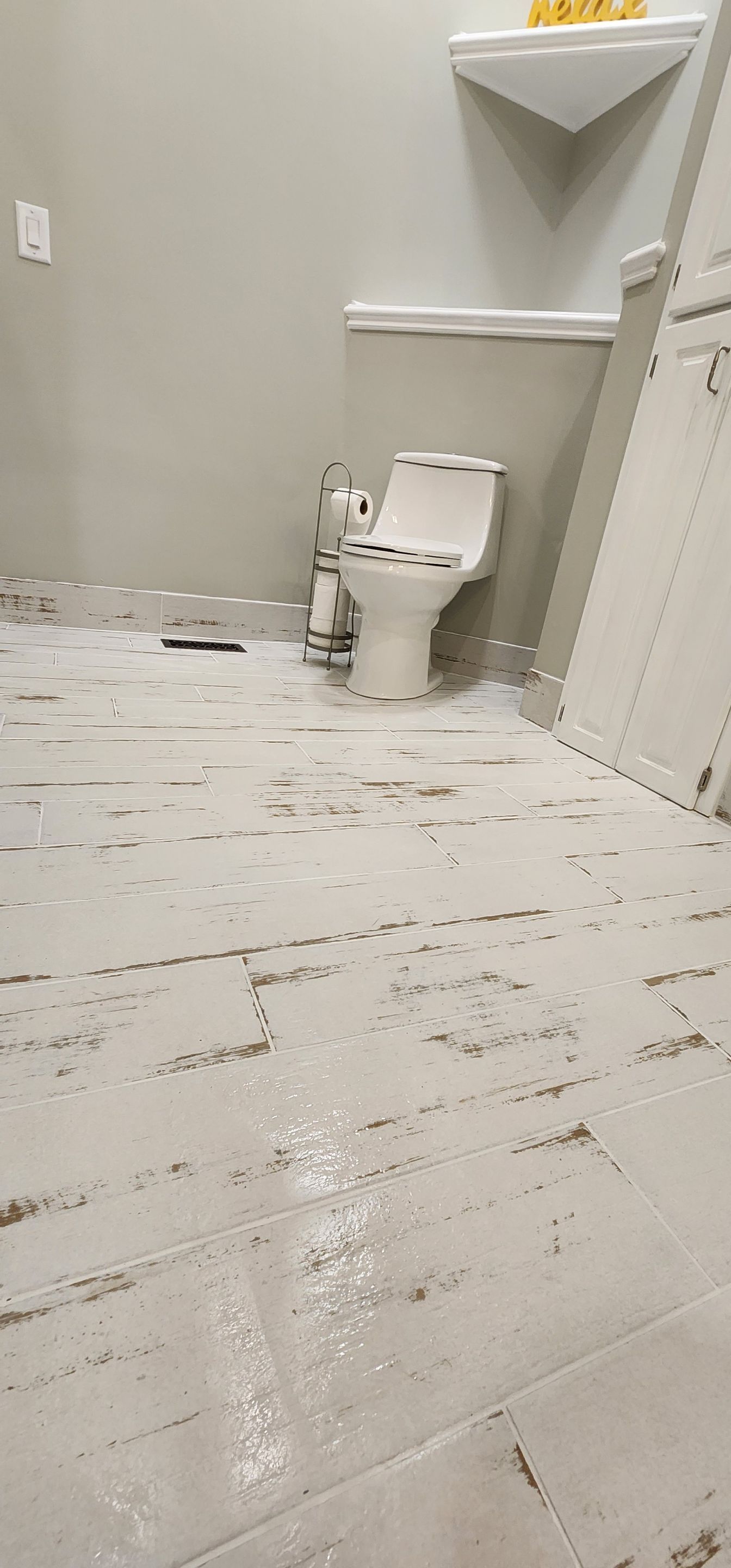 Full bathroom with giant shower AND doggy shower by The Shower Company
