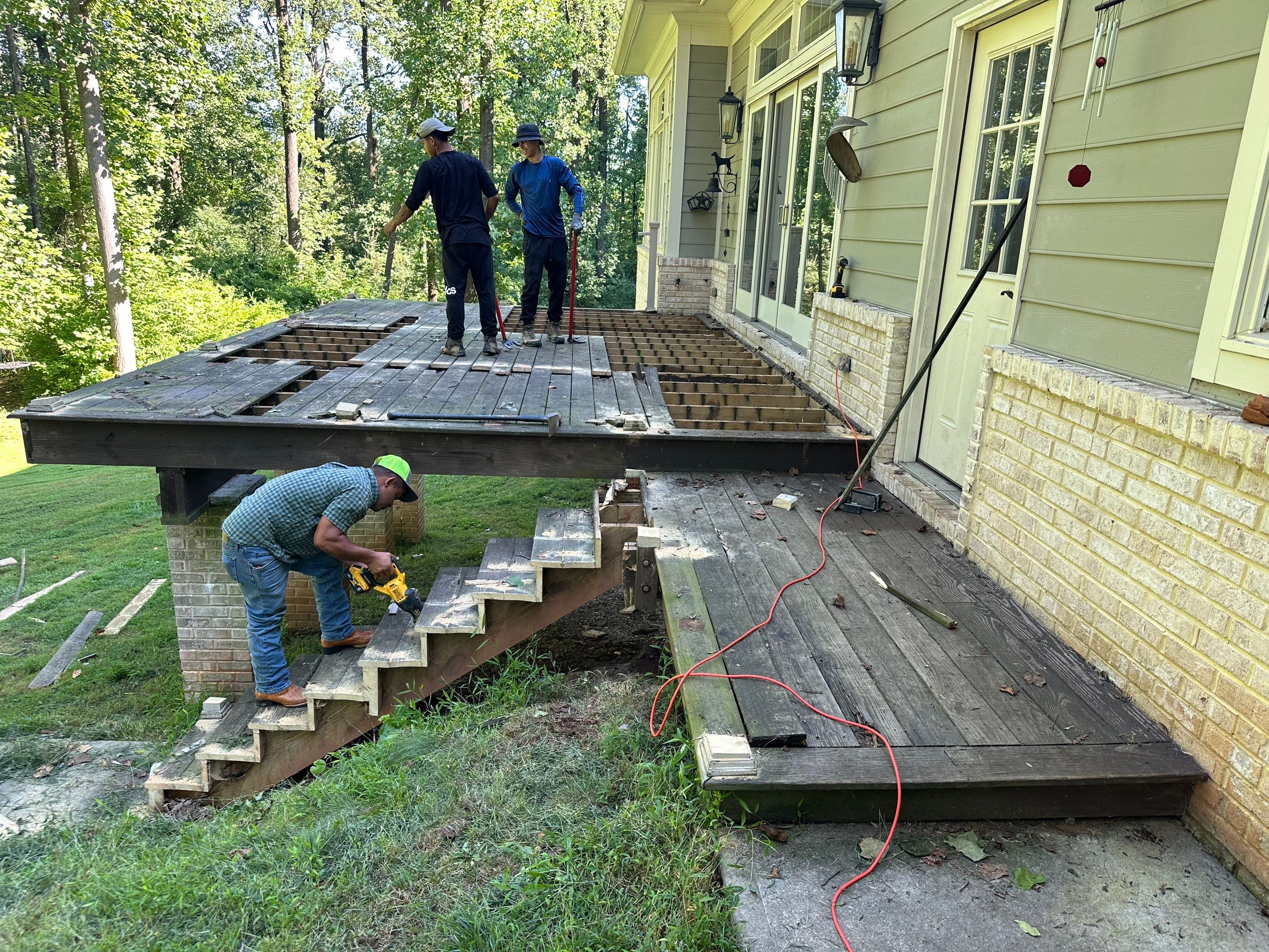 Deck Resurface using Deckorators Voyage - Color Khaya by deck guardian