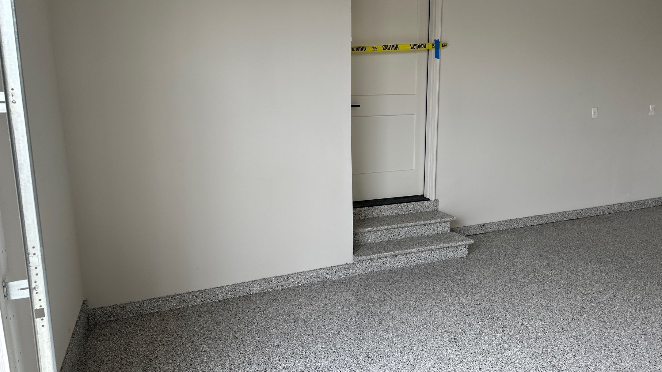 Coyote floors make a huge difference. Look!! by Banner Garage